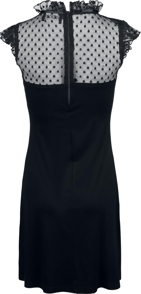 Gothicana by EMP Abito Nero Donna media lunghezza pizzo