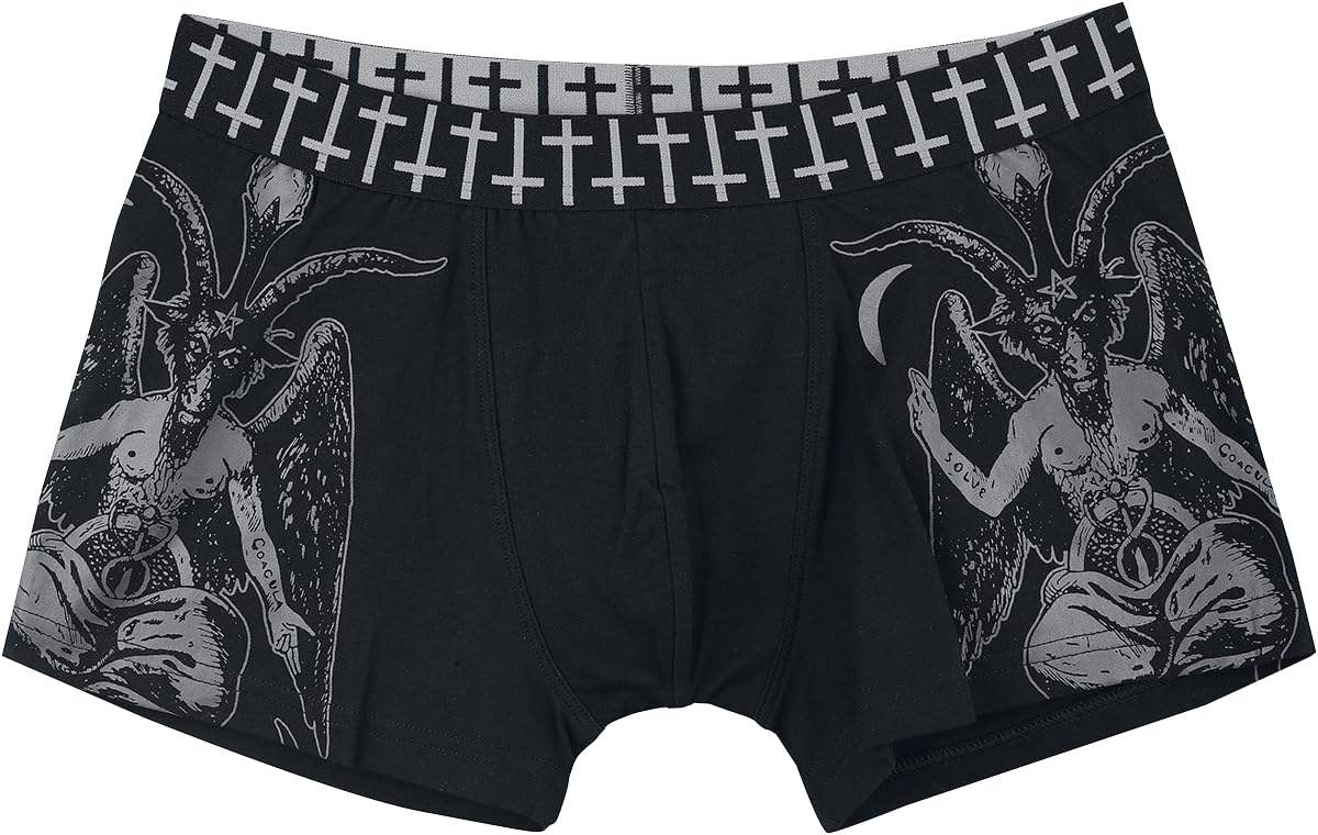 Gothicana by EMP boxer uomo neri con stampe set