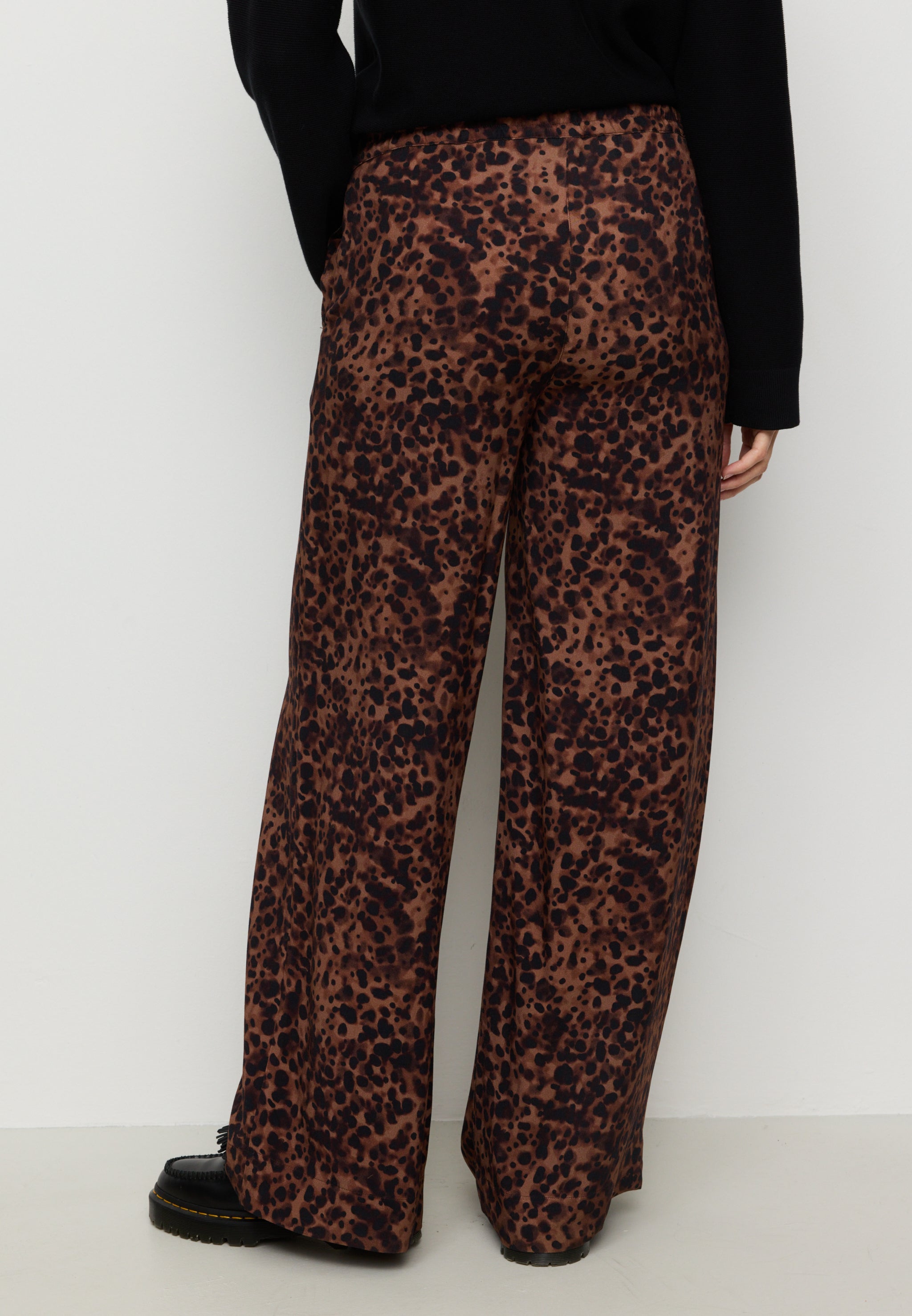 Recolution Syringa Leo pantaloni donna cognac brown viscosa