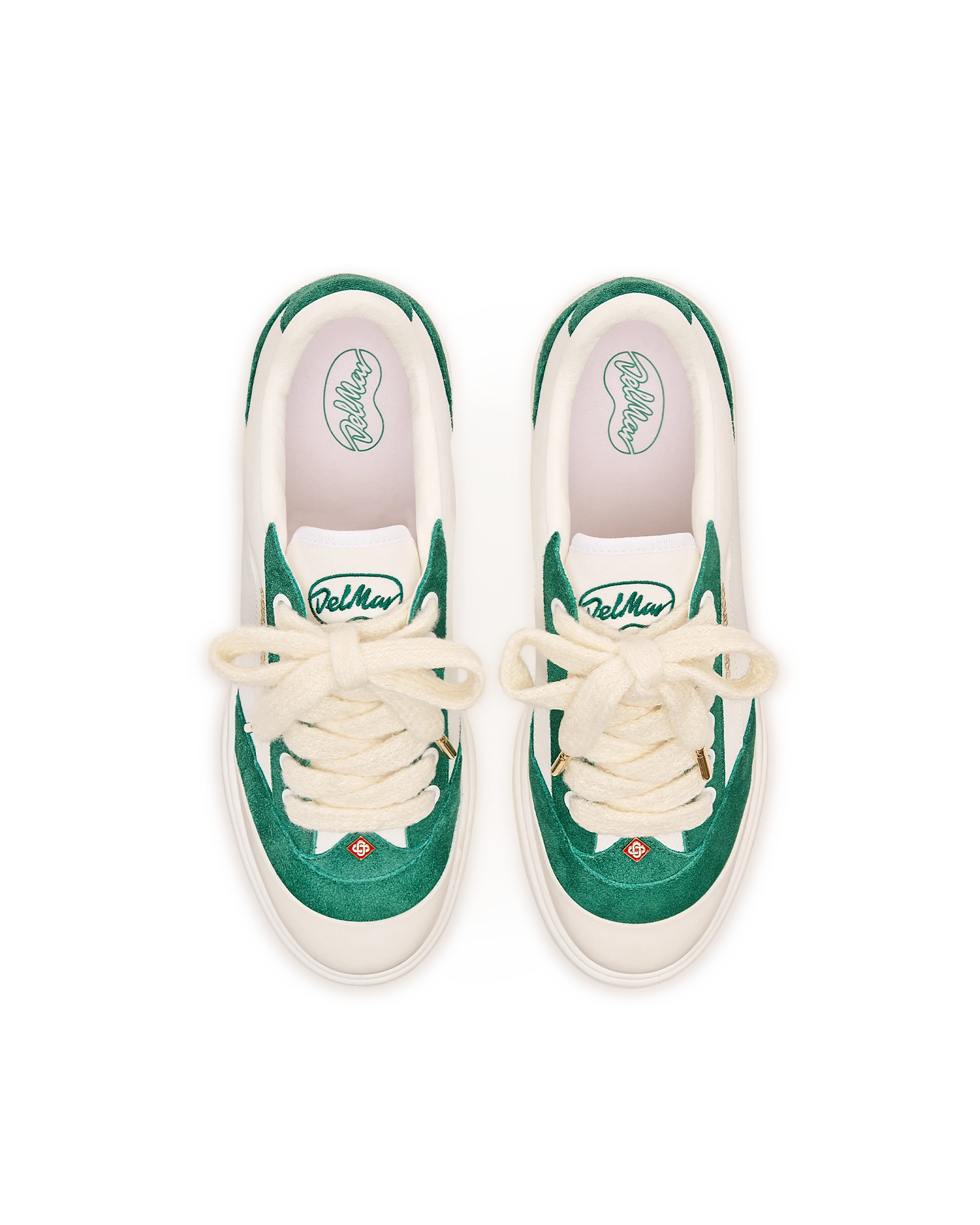 Casablanca Del Mar Sneakers Bianche Verdi Tela