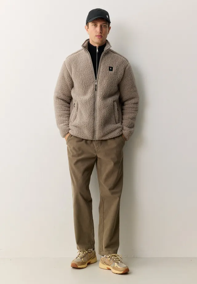 Recolution SPINDLE giacca pile marrone teddy