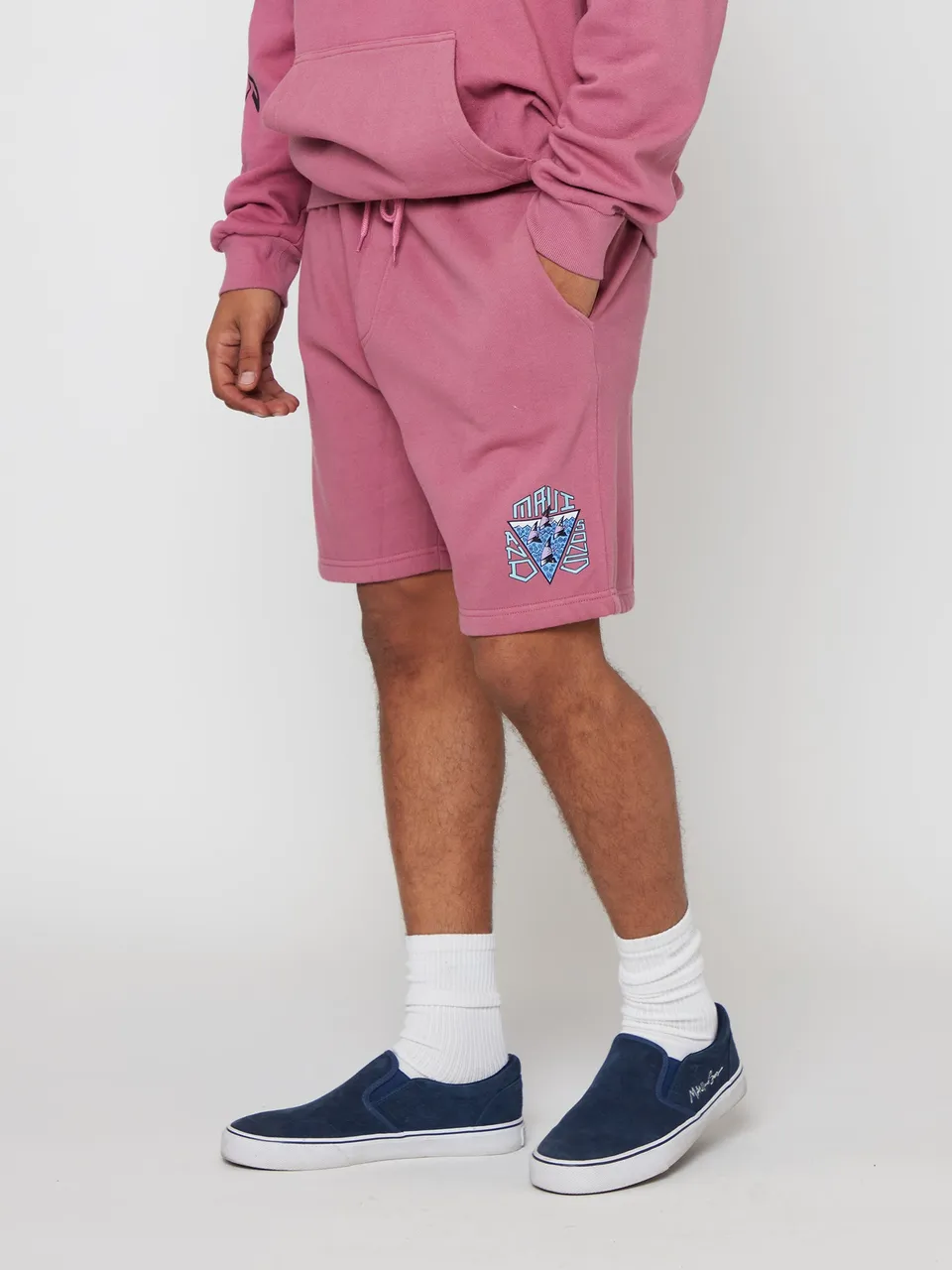 Maui and Sons S.W.P. shorts felpa rosa elastico cotone