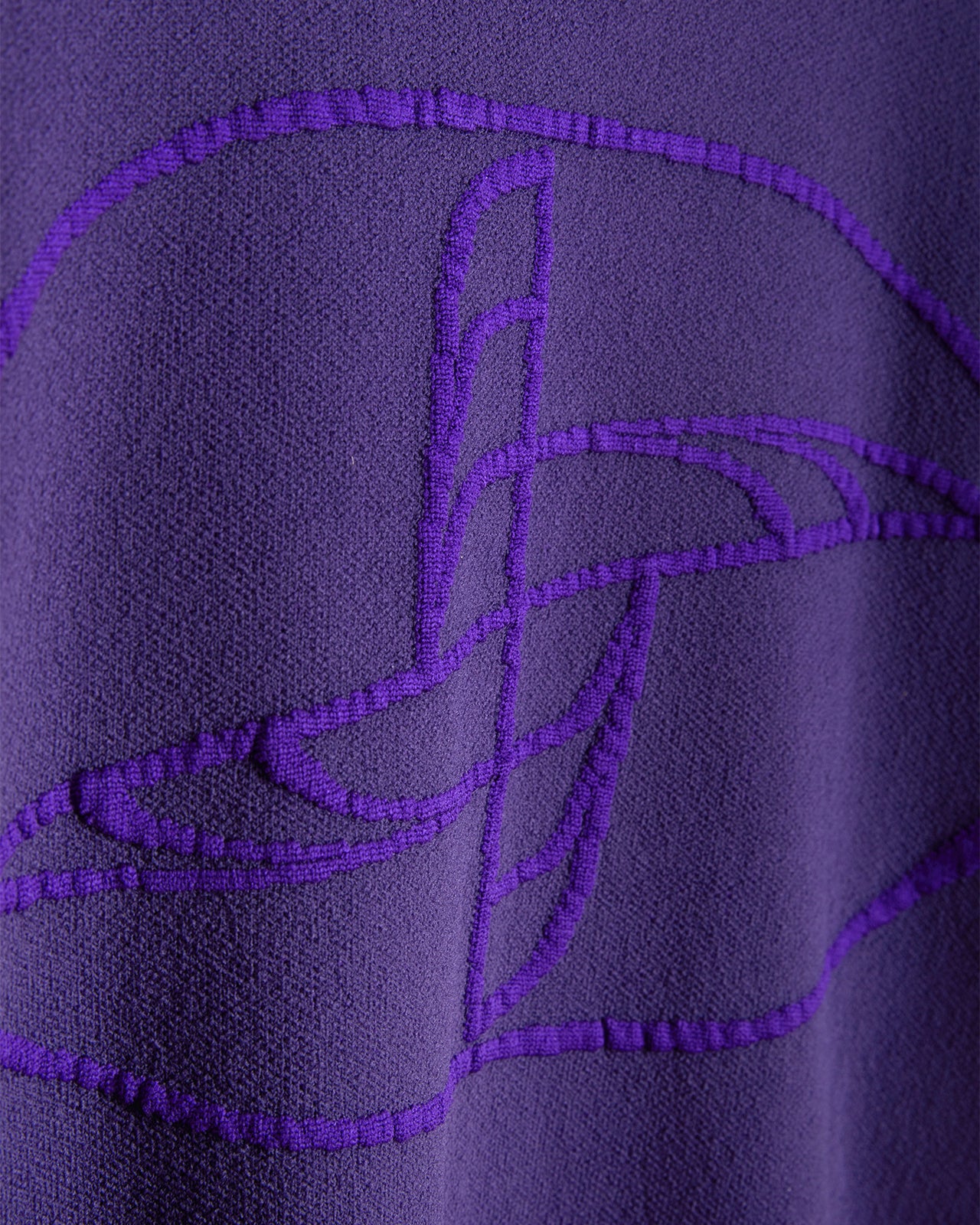 Noskra Logo Felpa viola in maglia