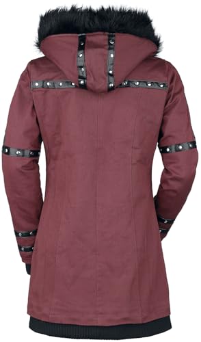 Gothicana by EMP Giacca rossa donna L similpelle borchie
