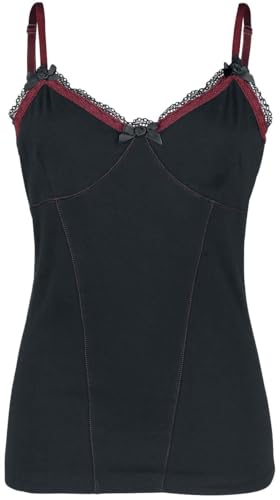 Gothicana by EMP top nero in pizzo donna taglia M