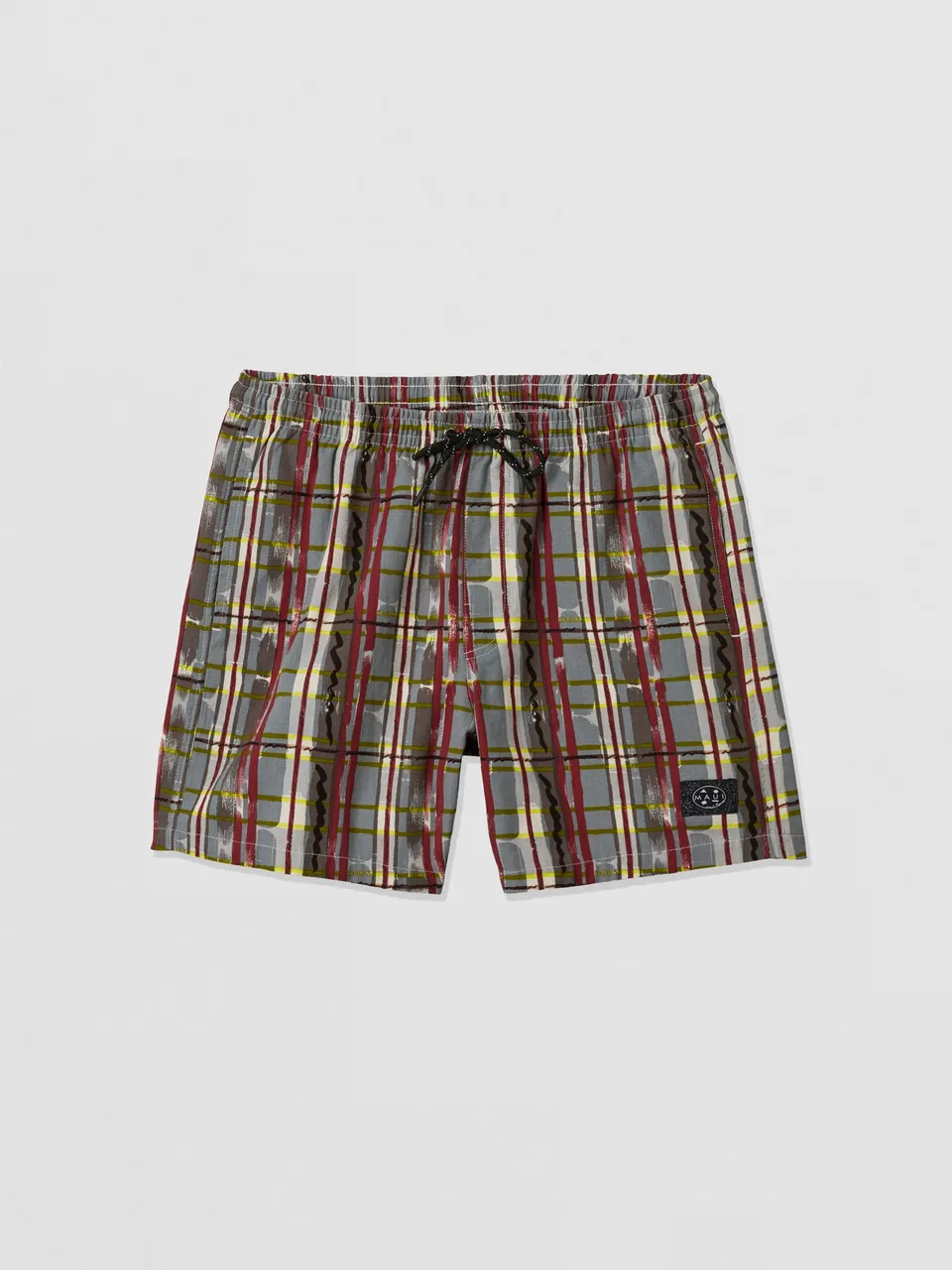 Maui and Sons Ember Plaid Jam bermuda cotone rossa