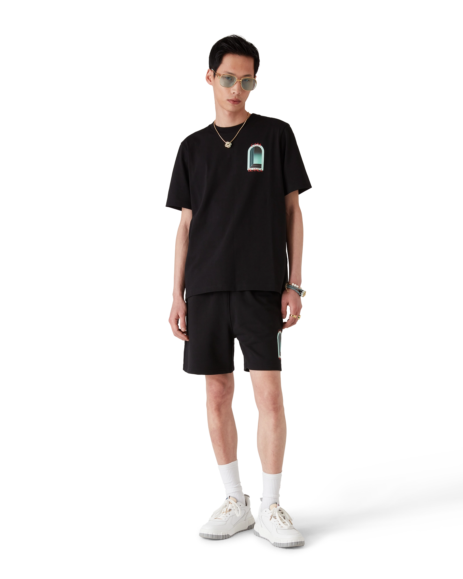 Casablanca L'Arche t-shirt cotone nera