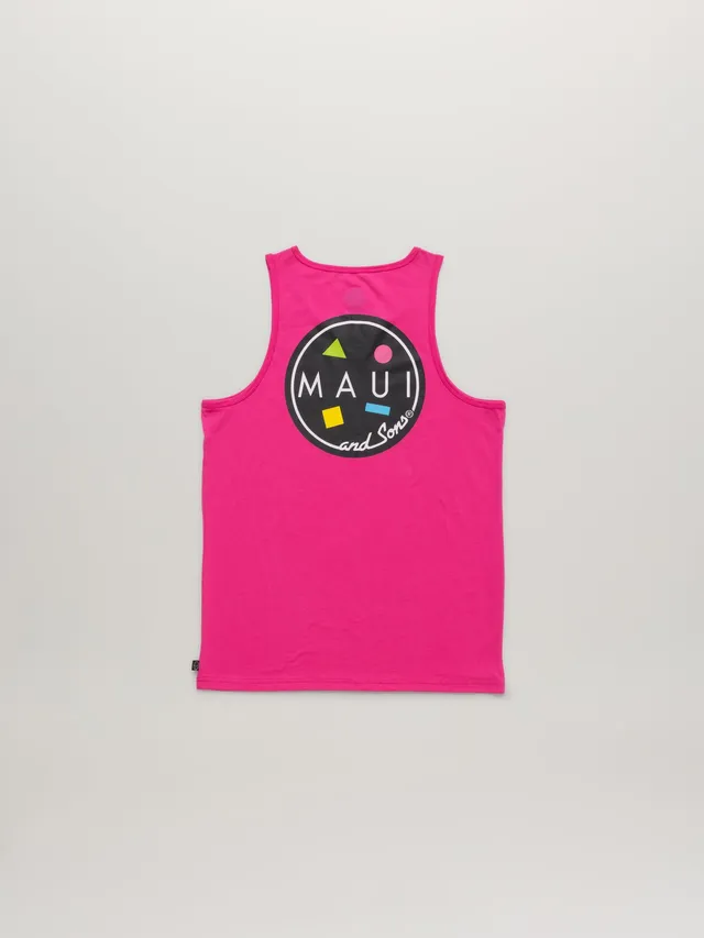 Maui and Sons Classic Cookie Logo canotta neon leggera