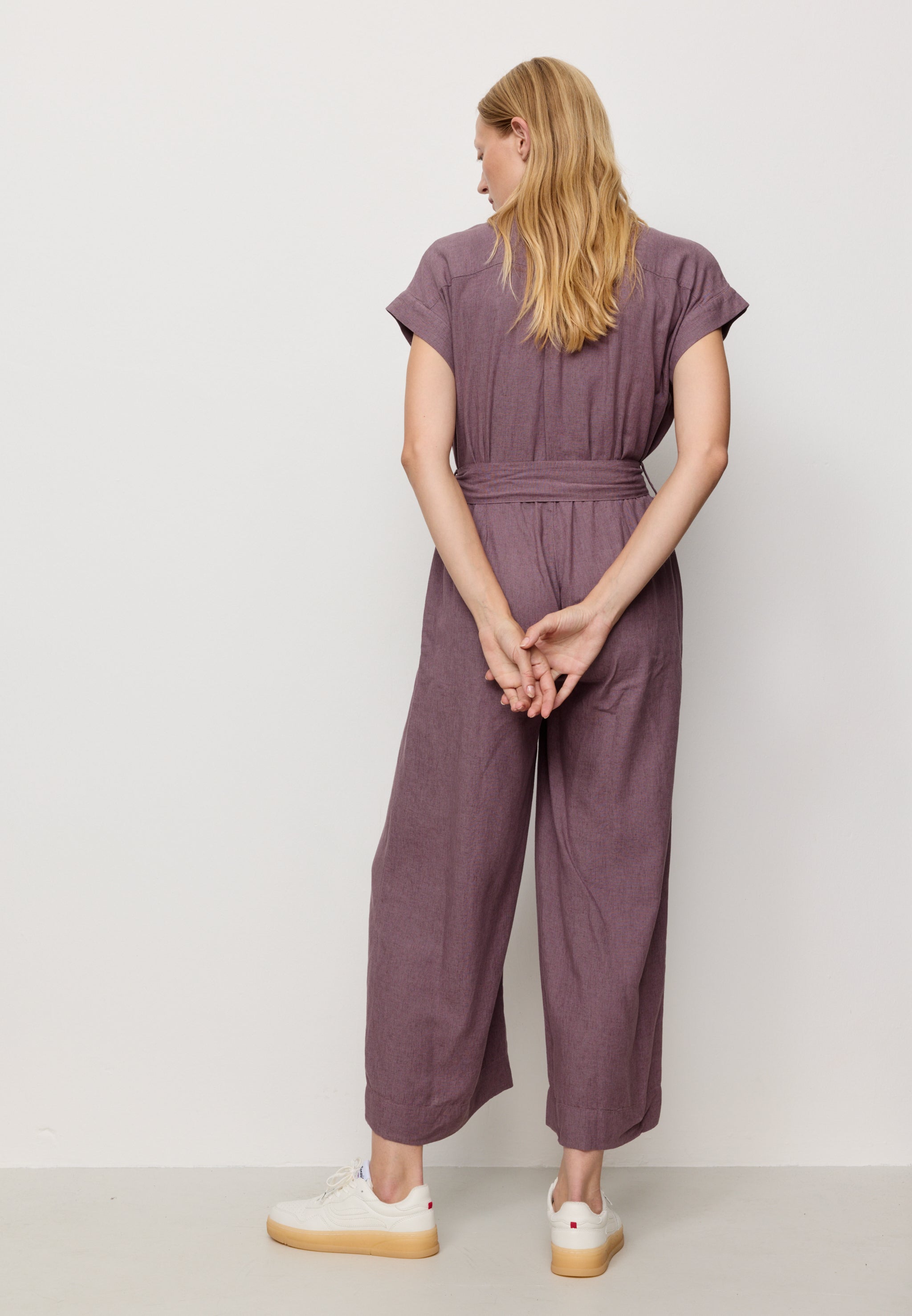 Recolution Dianella tuta donna mystic grape in lino