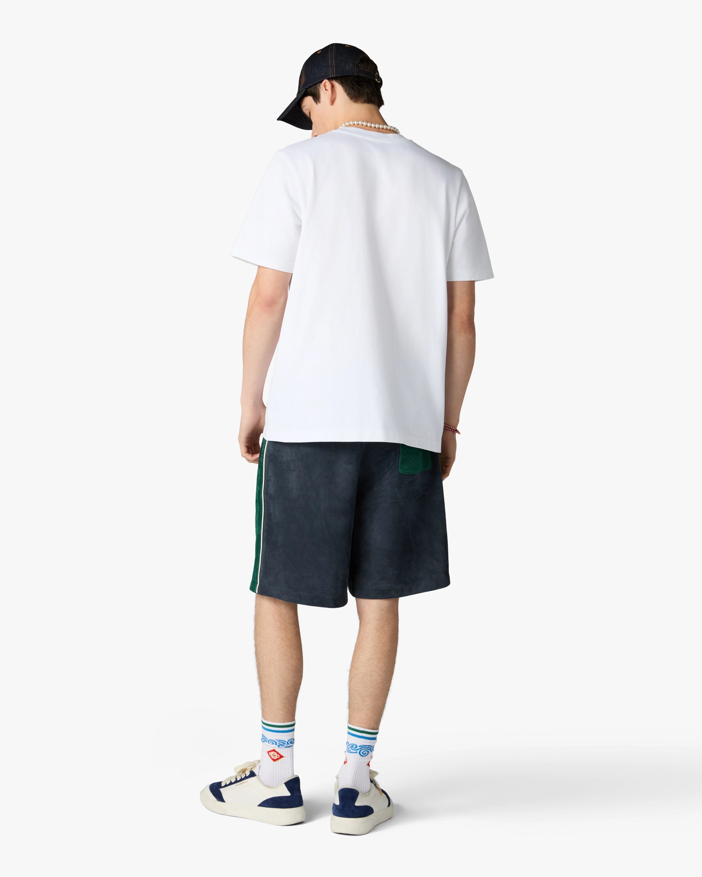 Casablanca Sport Type t-shirt uomo bianca cotone