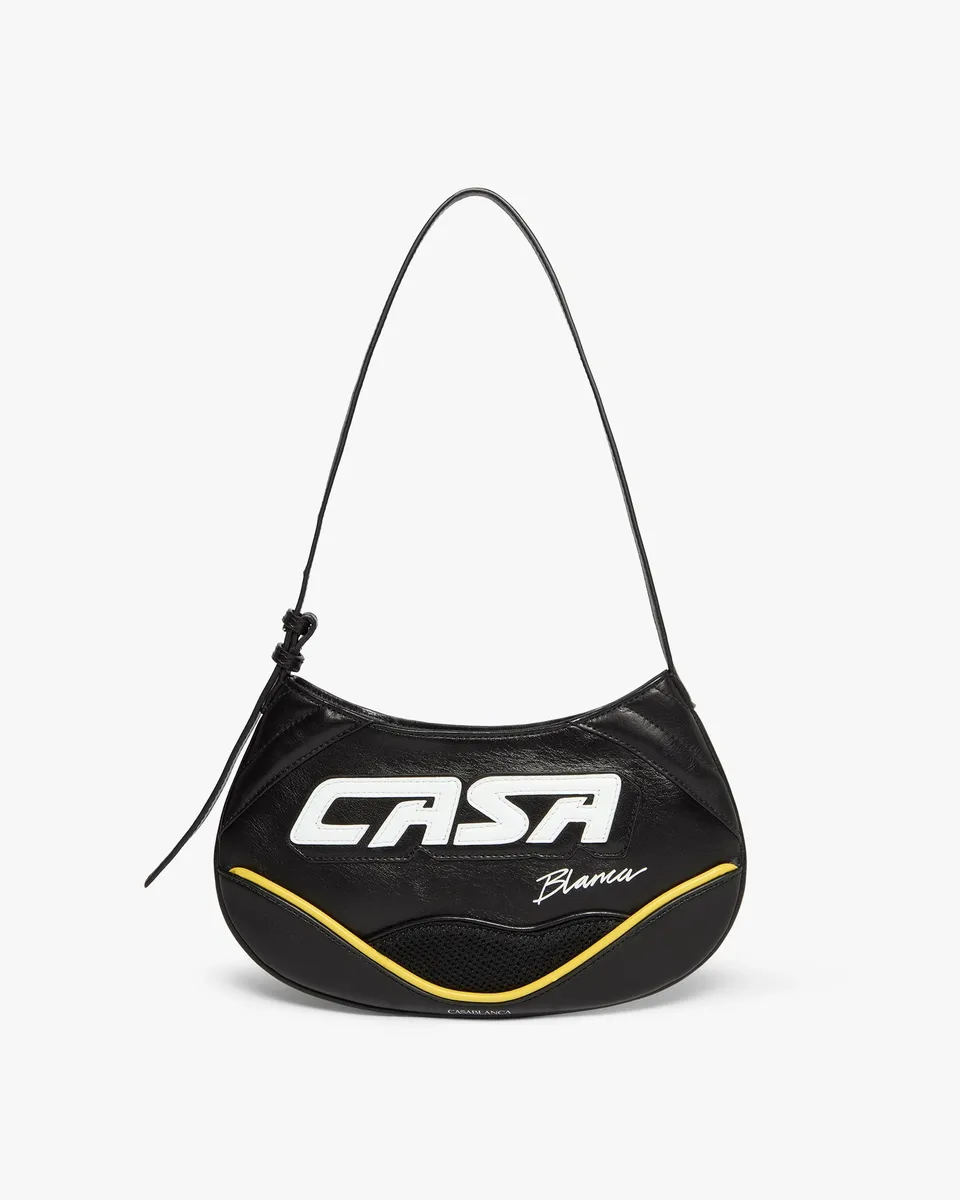 Casablanca Slim Biker Borsa Nero Pelle
