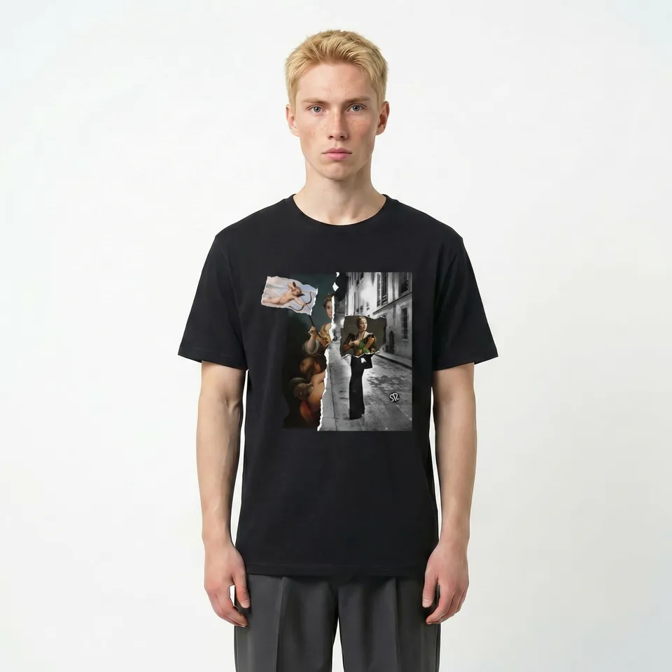 Seetees Scatti Street Market t-shirt stampa foto