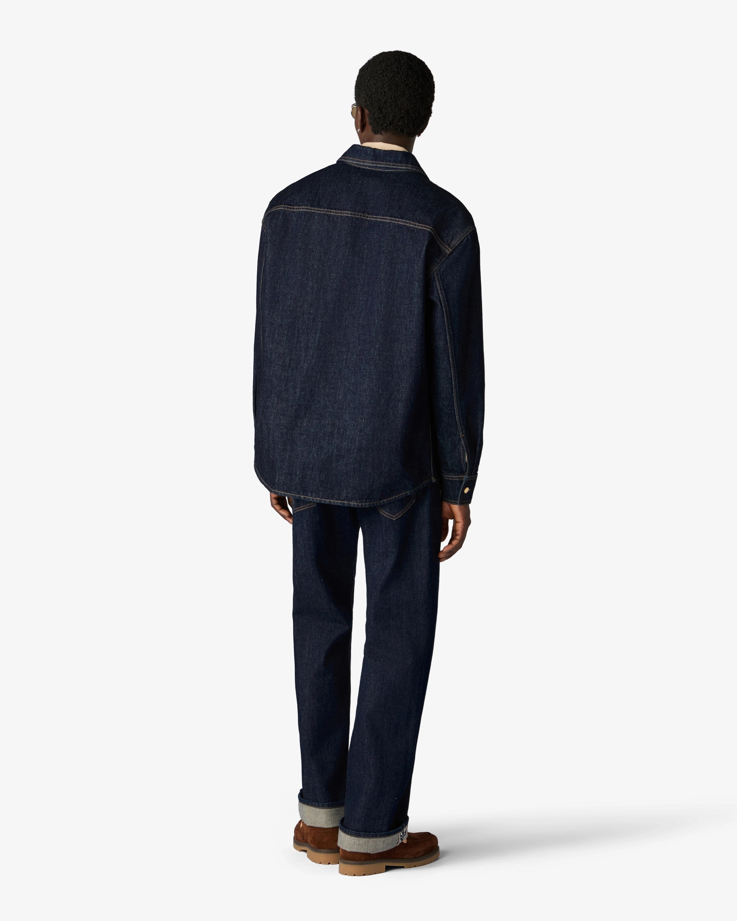 Casablanca Denim camicia uomo denim indaco taglia M