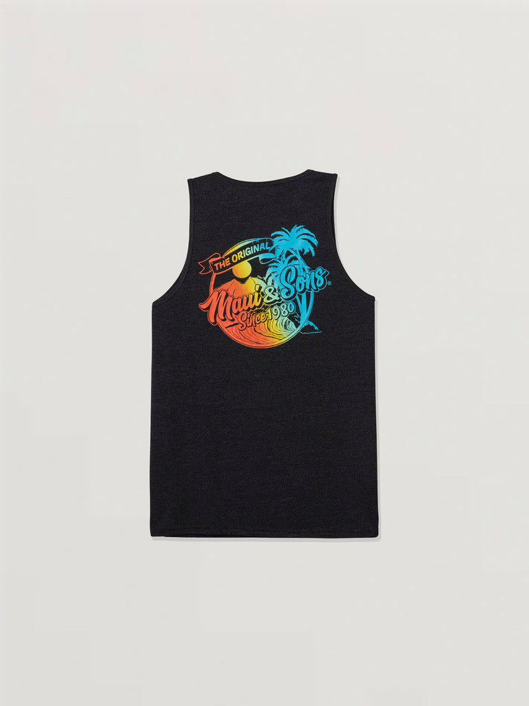 Maui and Sons Aloha Dreams canotta nera uomo sunset