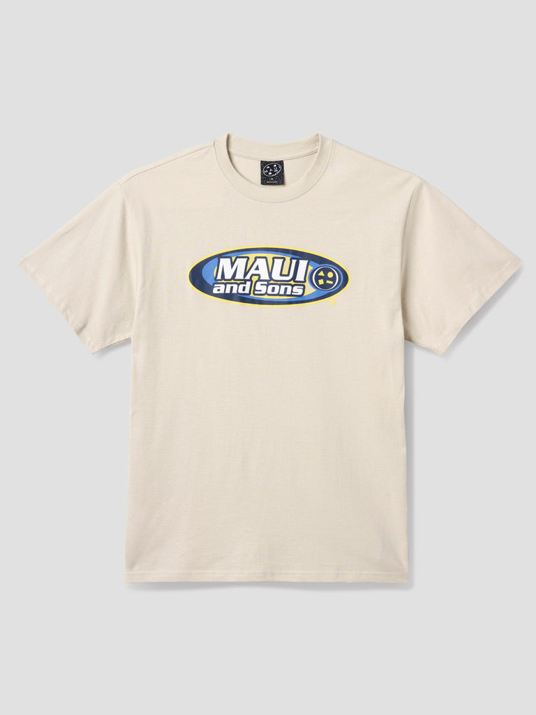 Maui and Sons Elipse Boxy Fit T-Shirt maglietta cemento
