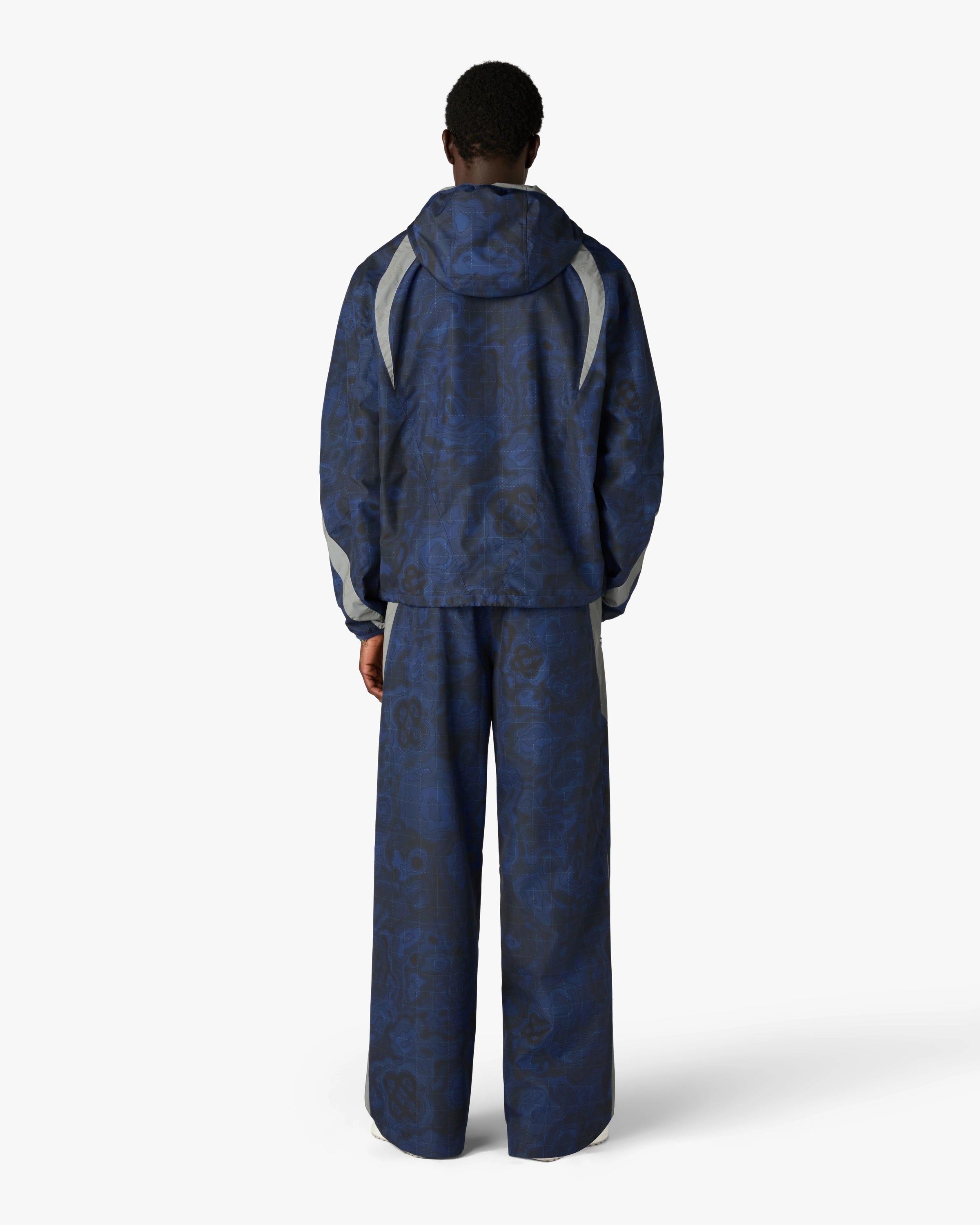 Casablanca Heatmap pantaloni tuta uomo blu poliestere