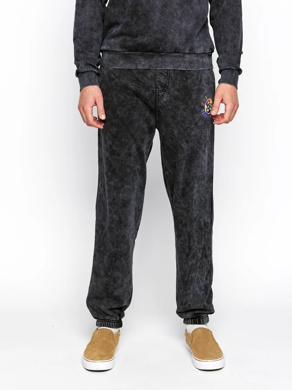 Maui and Sons Global Pantalone tuta felpato nero