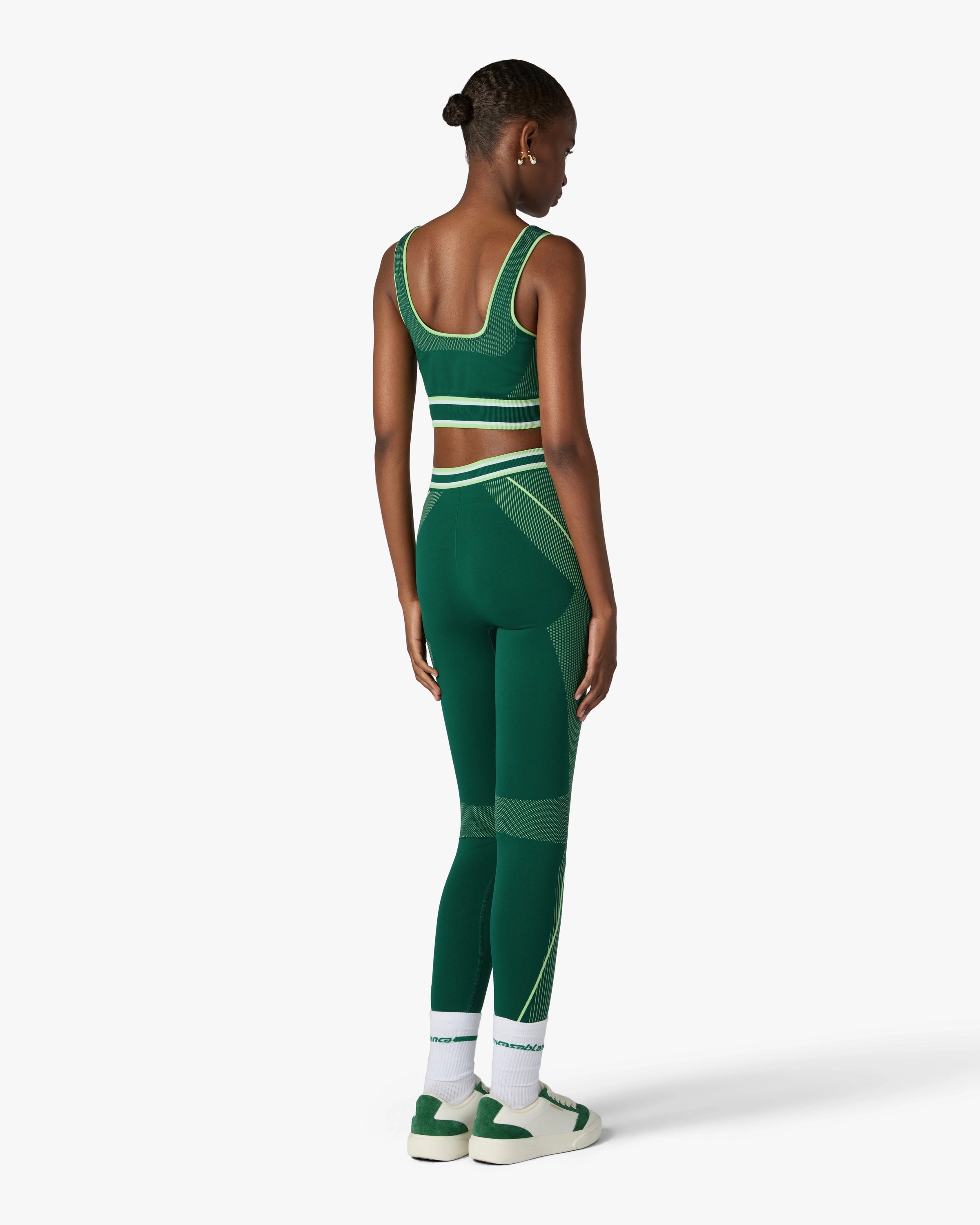 Casablanca Seamless Bralette Donna Verde elasticizzato