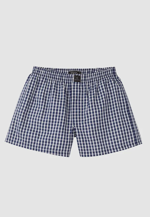 Recolution Amargo Check boxer grigi quadri cotone bio