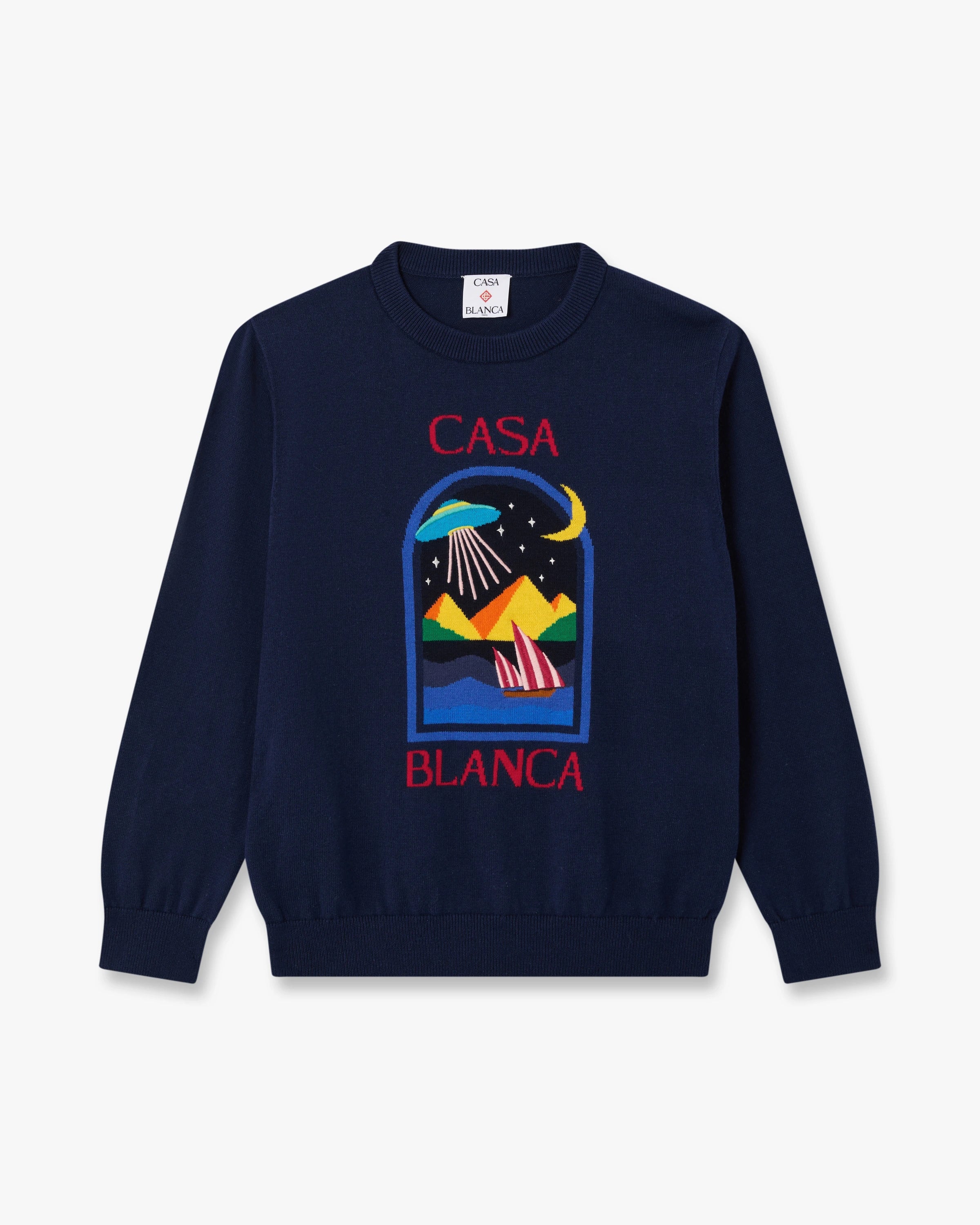Casablanca Pyramid Abduction maglione bambino nero cotone