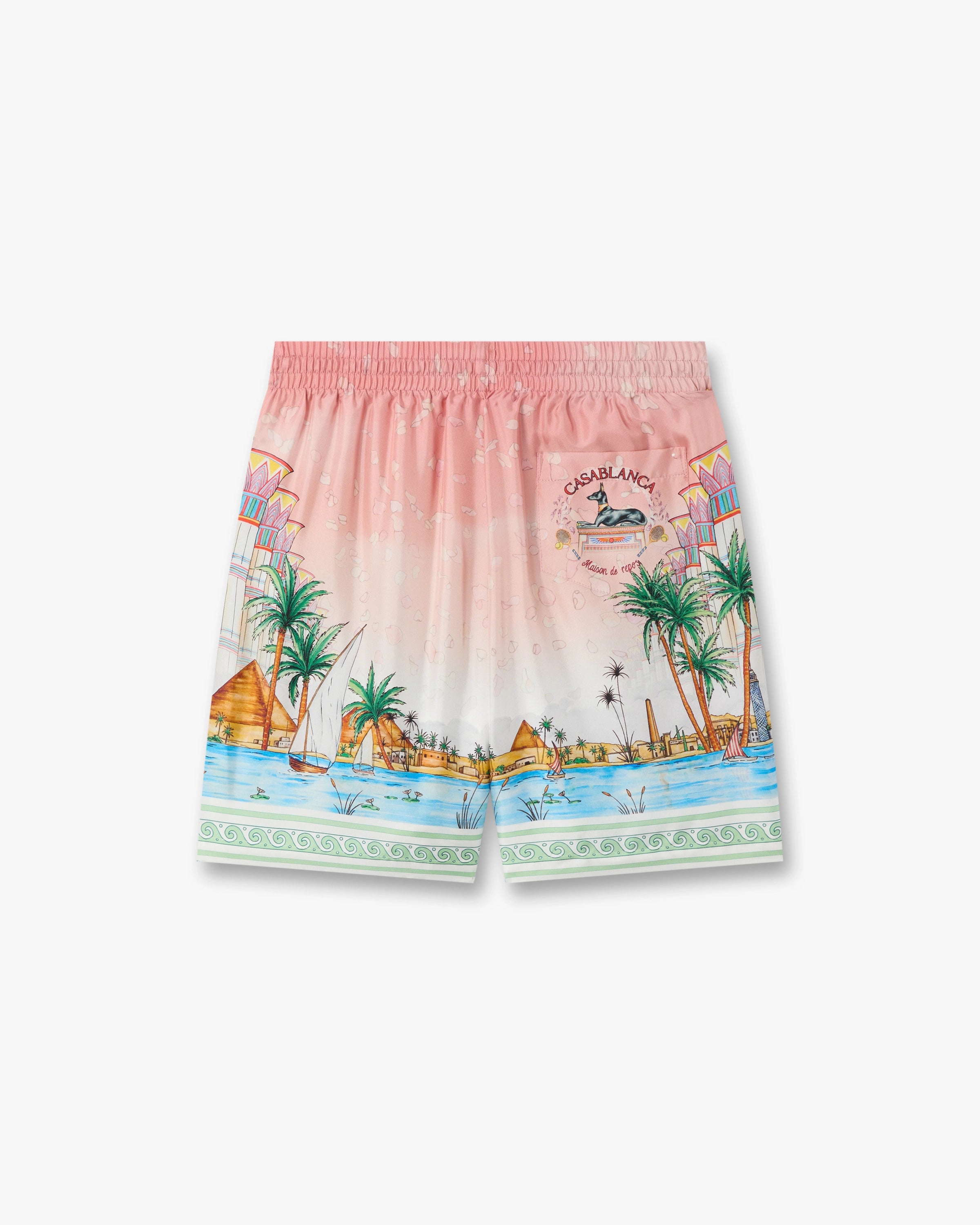 Casablanca Ethereal pantaloncini seta rosa pura