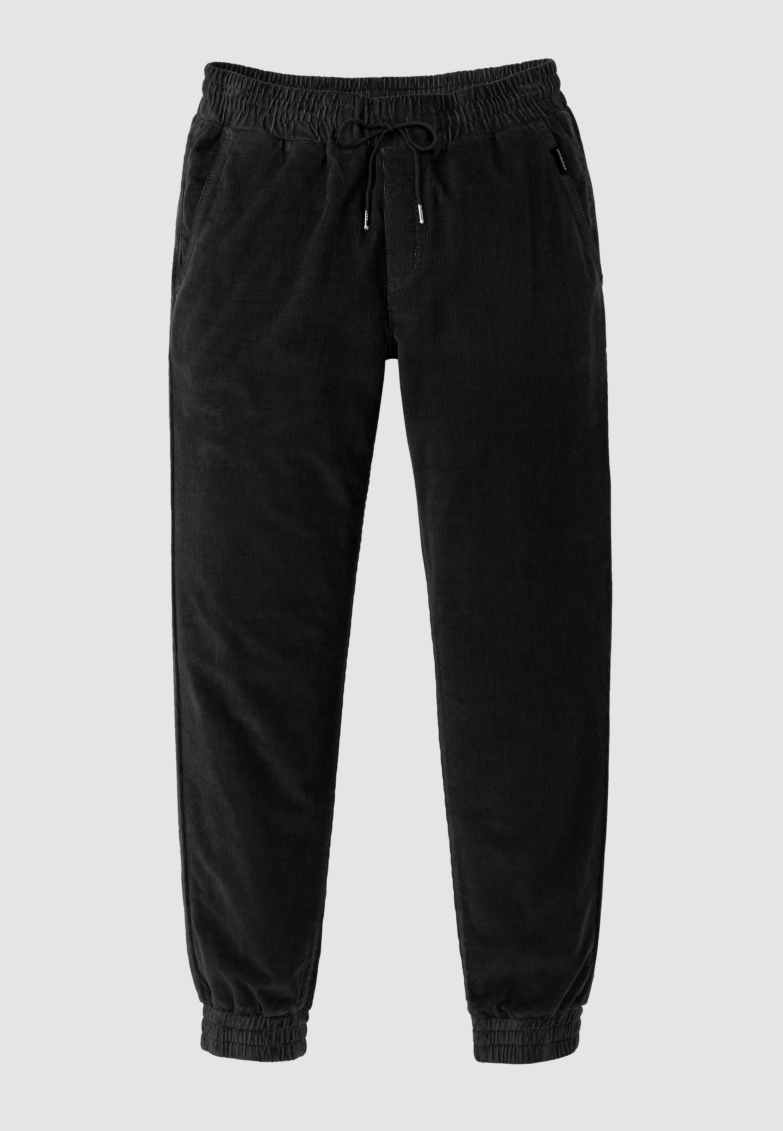 Recolution Chaiturus pantaloni chino nero cotone bio