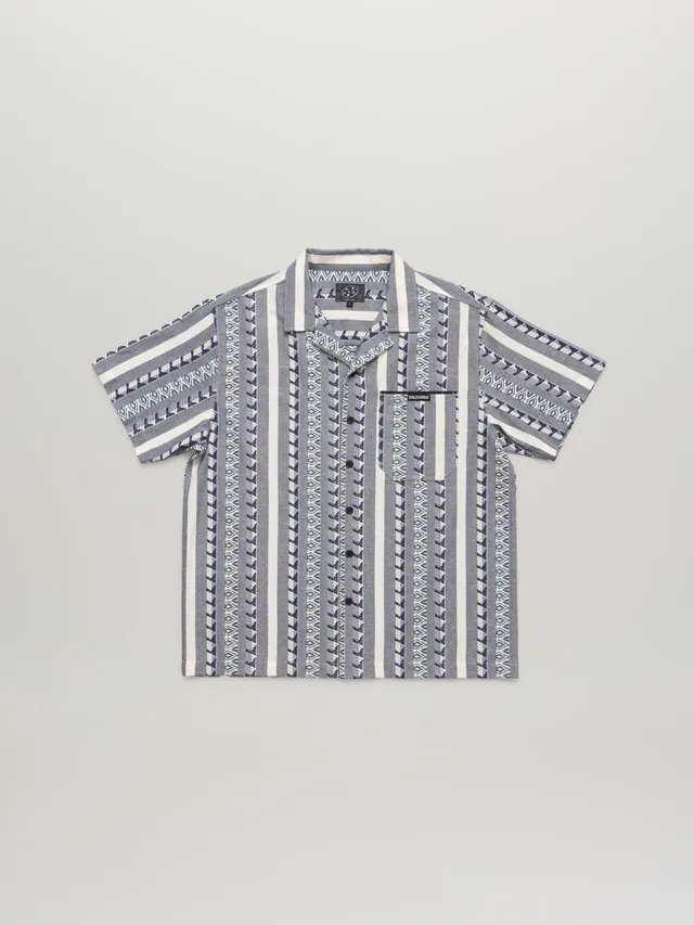 Maui and Sons Dobby Fin camicia cotone ardesia