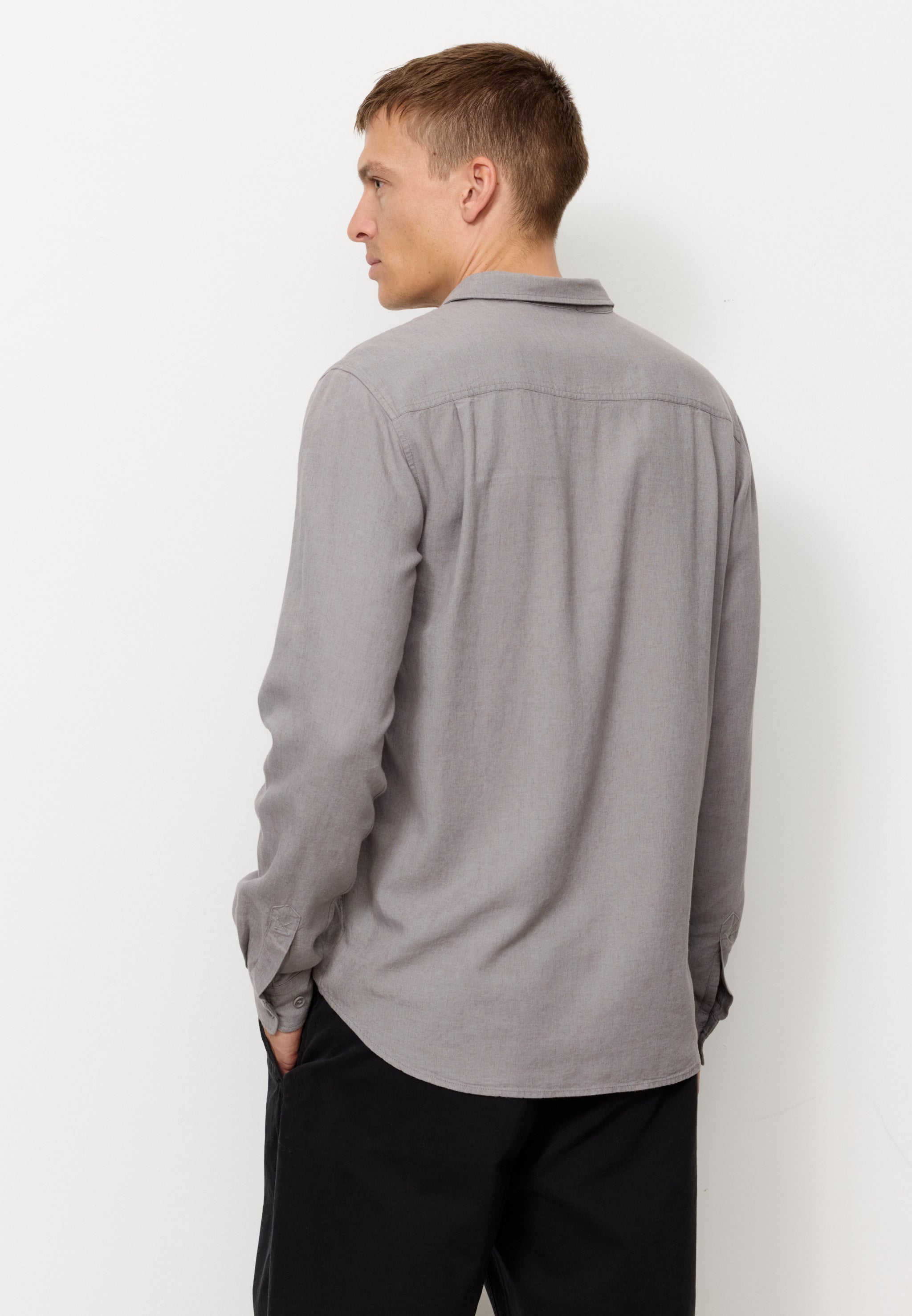 Recolution Nutmeg camicia lino greige traspirante