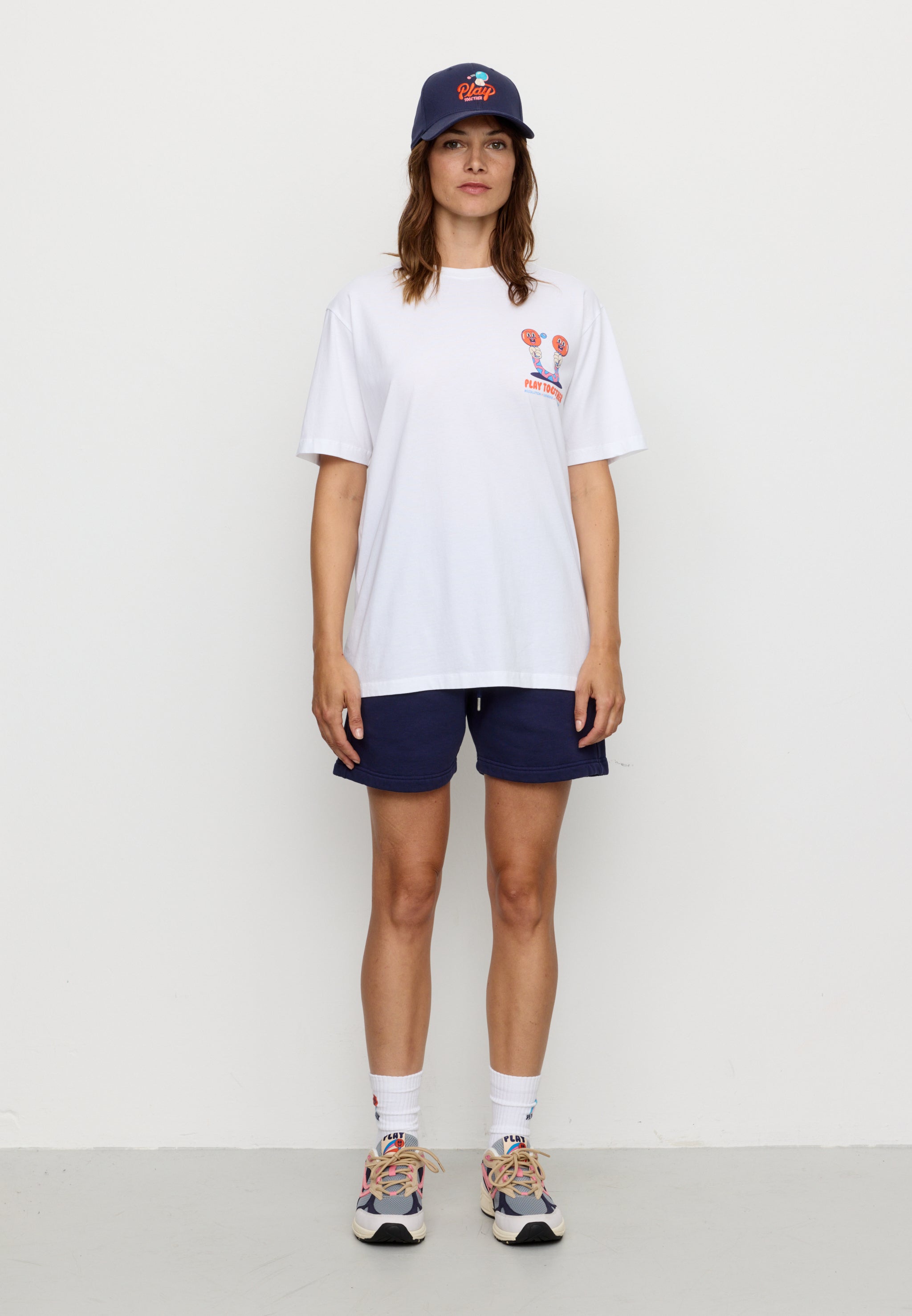 Recolution Aposeris Play Together t-shirt bianca cotone bio