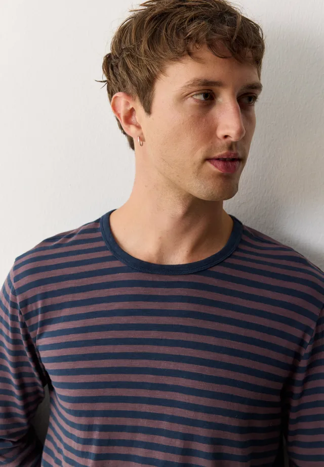 Recolution Maca Stripes maglia manica lunga uva righe