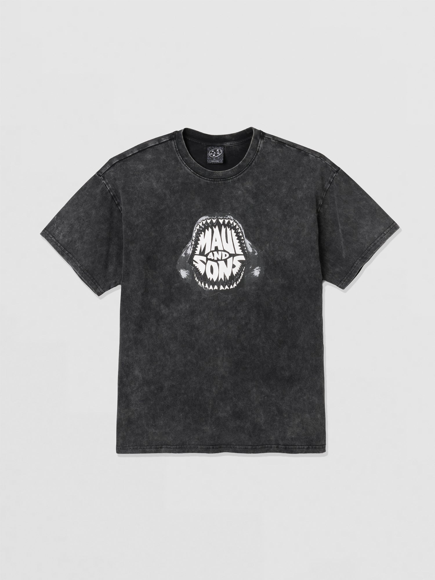 Maui and Sons Shark Teeth t-shirt boxy cotone slavata
