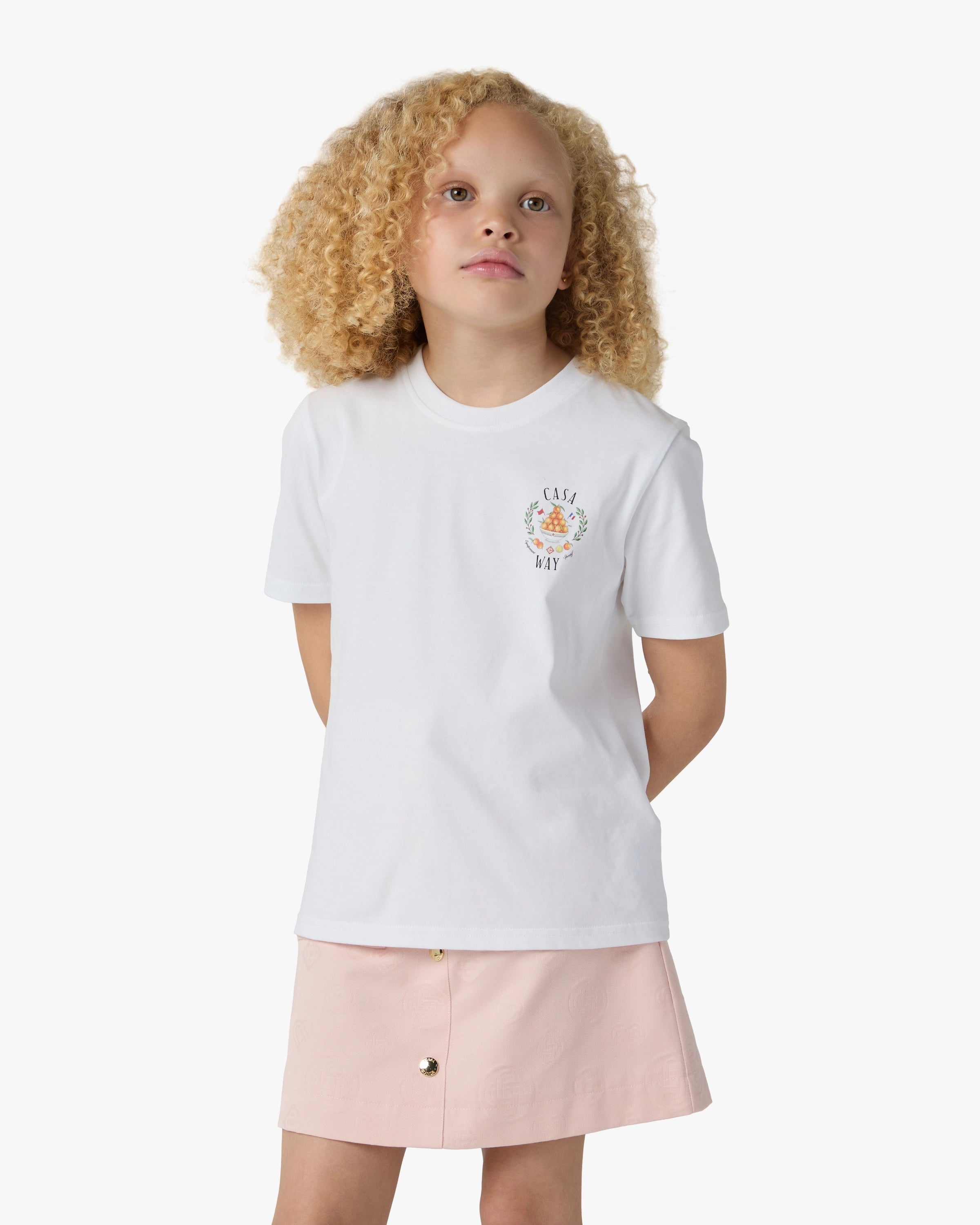 Casablanca Casaway t-shirt bimbo bianca cotone