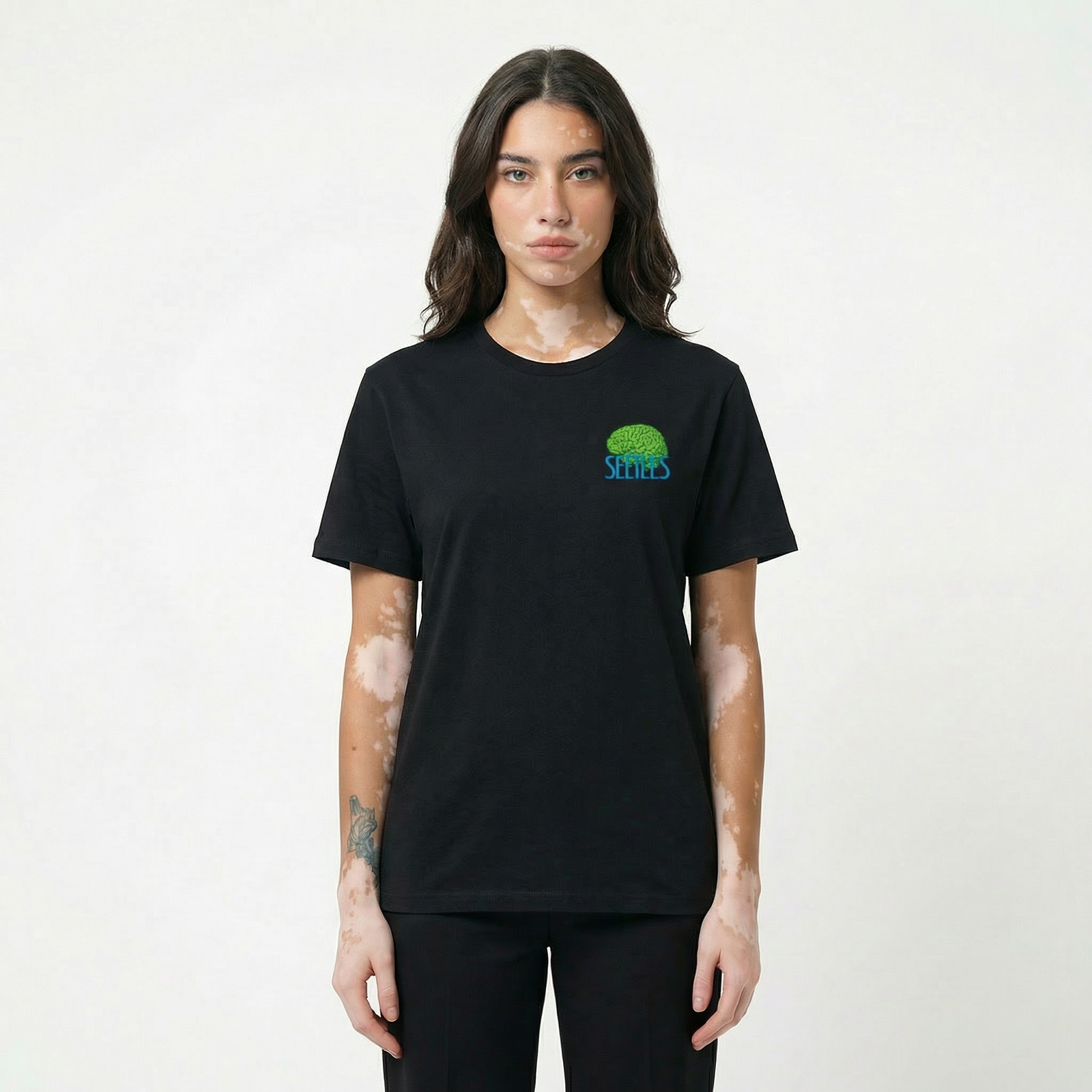 Seetees Shut Up t-shirt stampa fronte retro