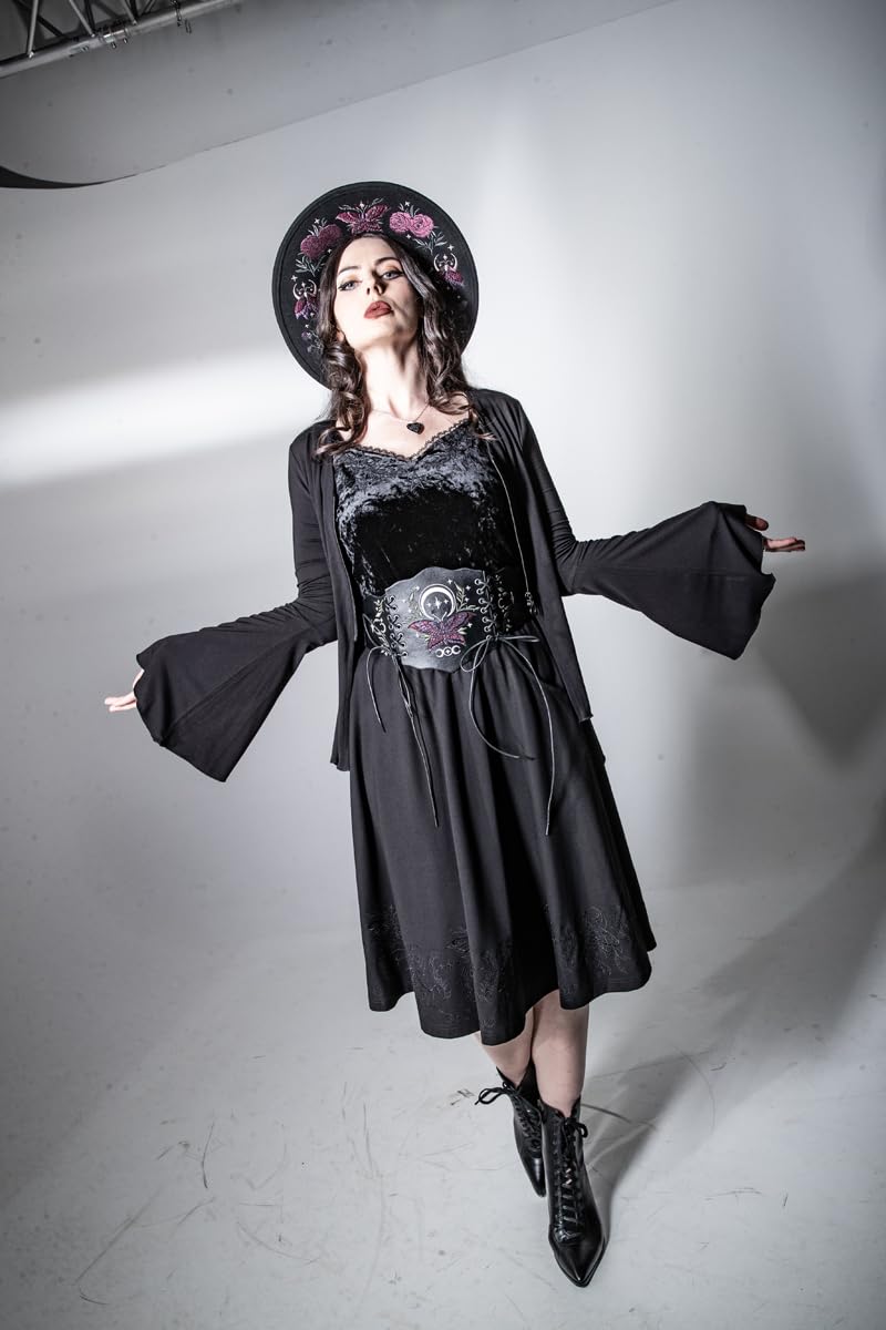 Gothicana by EMP cardigan nero L scollo V metallo