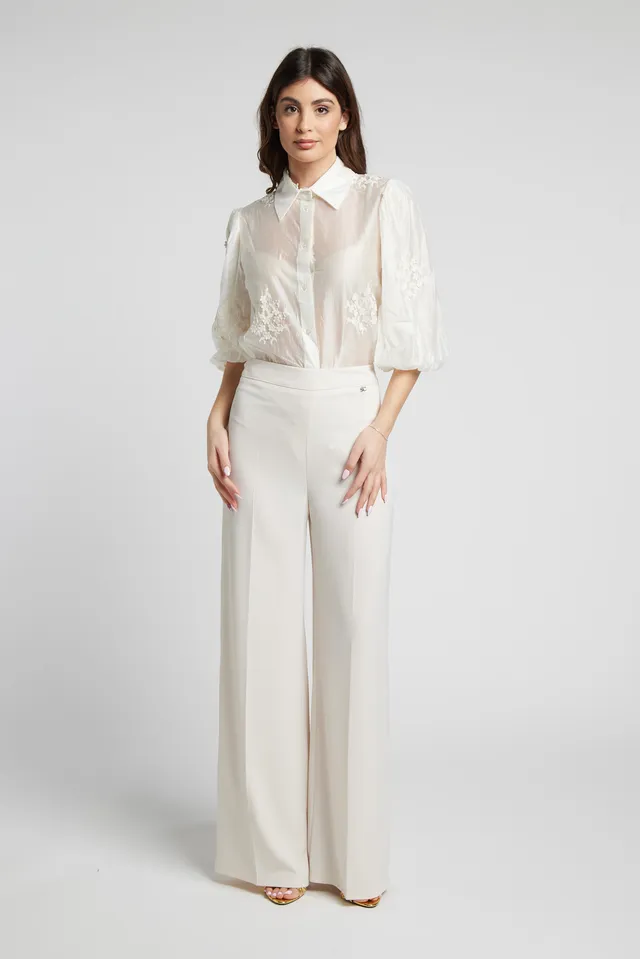 Sarah Chole Pantalone Largo Pantaloni Elasticizzati
