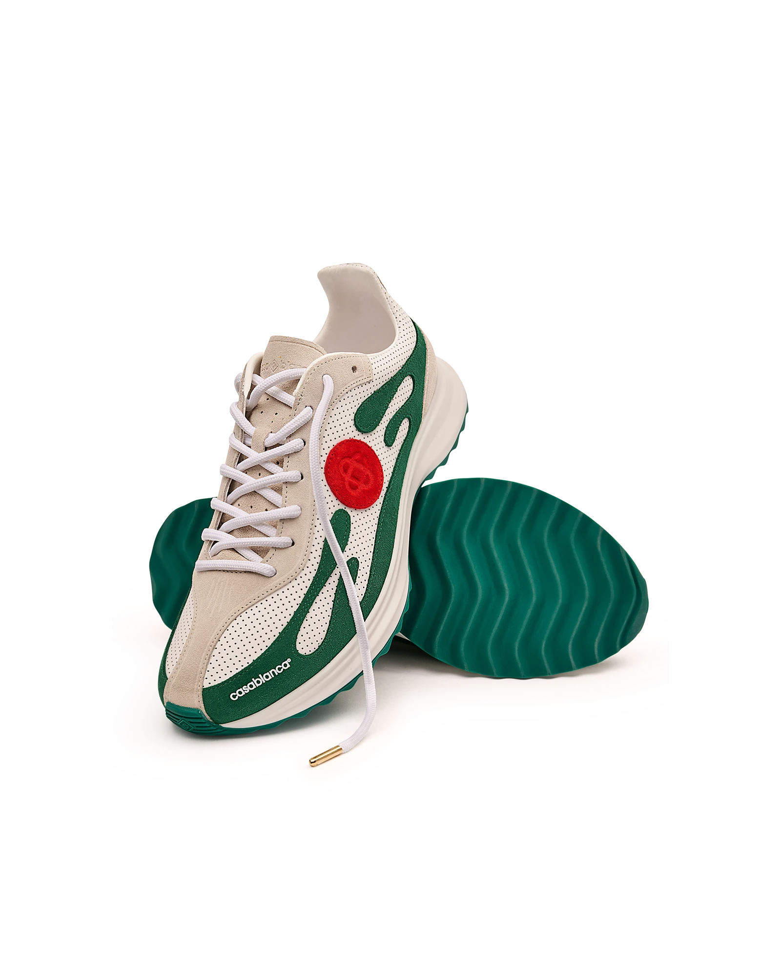 Casablanca Stade sneakers donna bianco verde