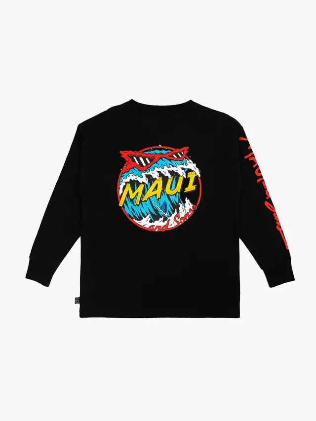 Maui and Sons Bite Me maglia manica lunga bambino nero cotone