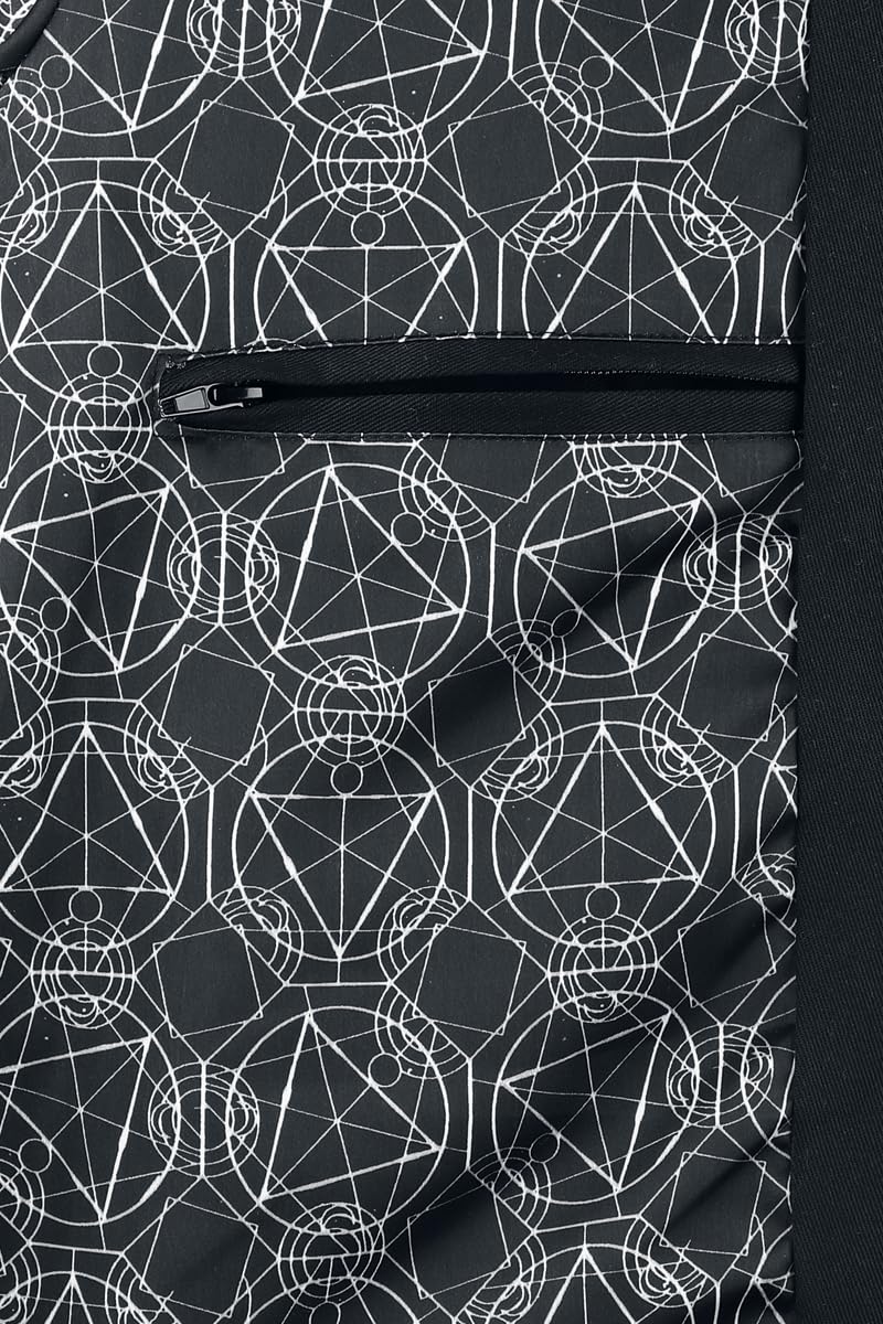 Gothicana by EMP cappotto intermedio nero taglia L imbottito