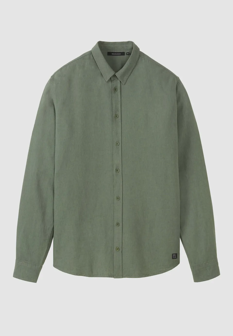 Recolution Nutmeg camicia lino khaki traspirante