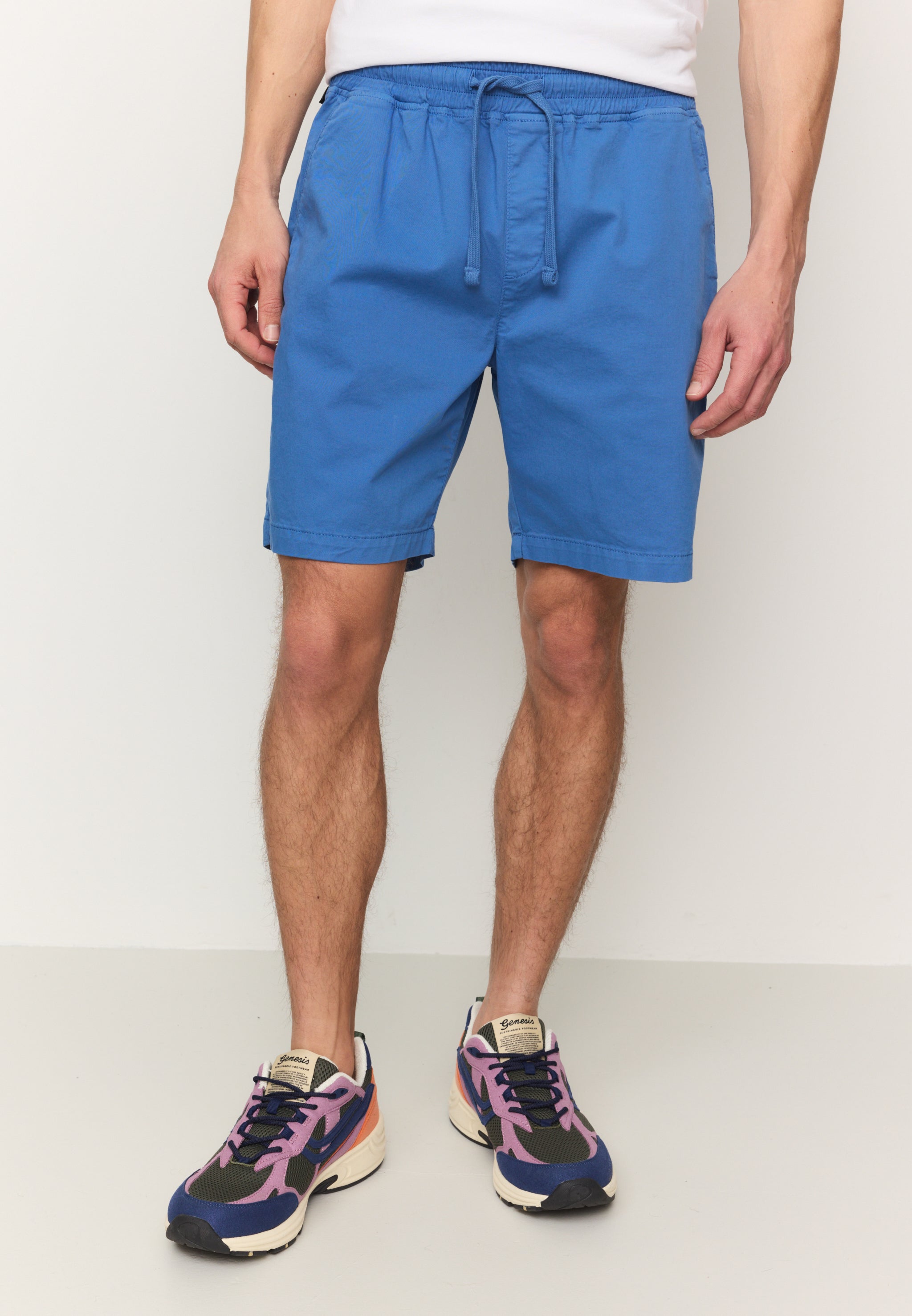 Recolution Quince shorts cotone bio blu elettrico