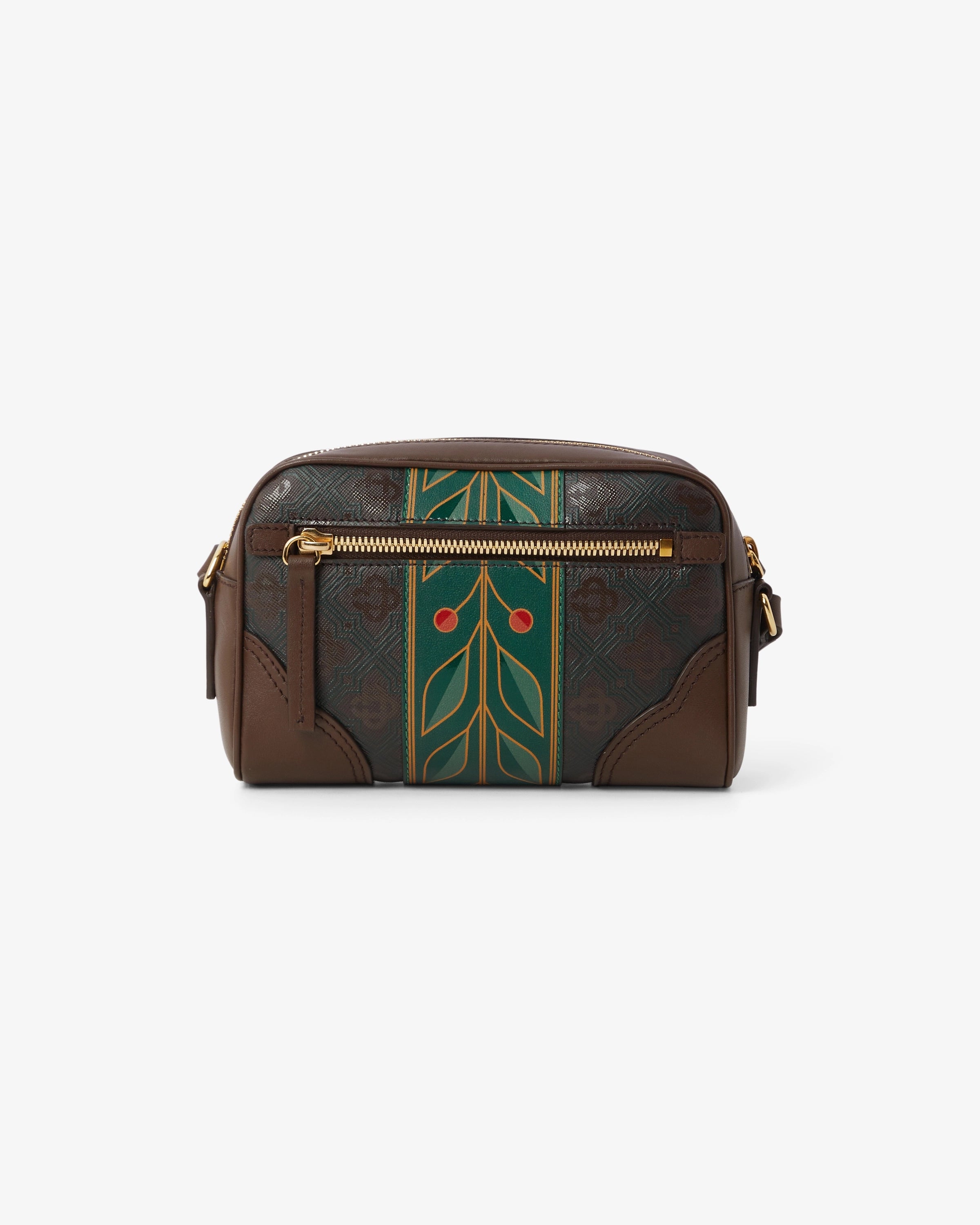 Casablanca Monogram borsa tracolla marrone scuro O/S