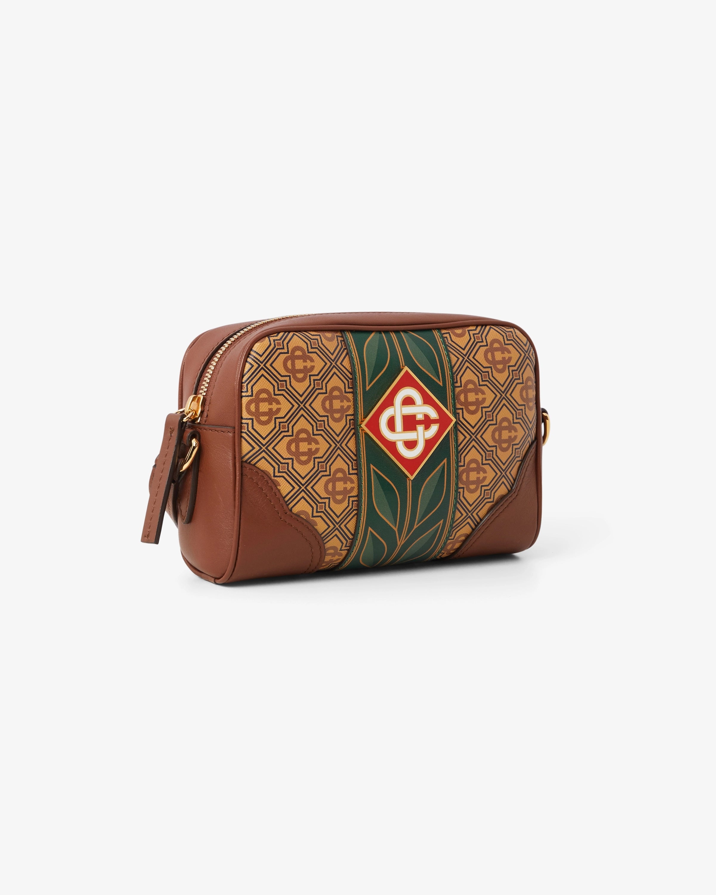 Casablanca Beige Monogram Crossbody Bag borsa tracolla beige