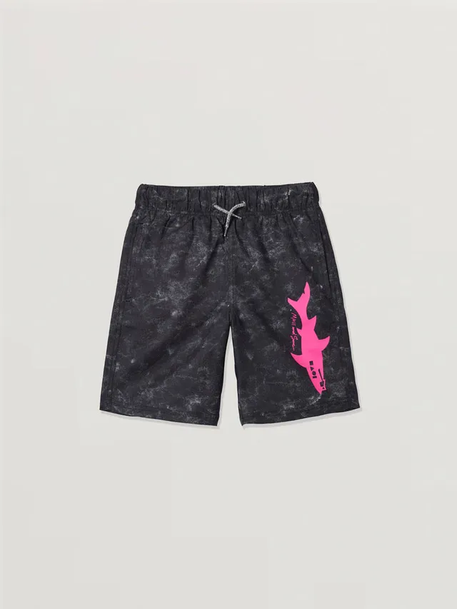 Maui and Sons Straight Shark Boys Pool Shorts Costume Bambino