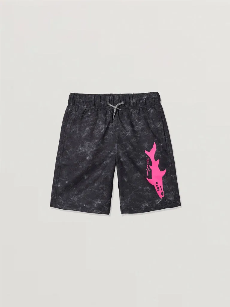 Maui and Sons Straight Shark Boys Pool Shorts Costume Bambino