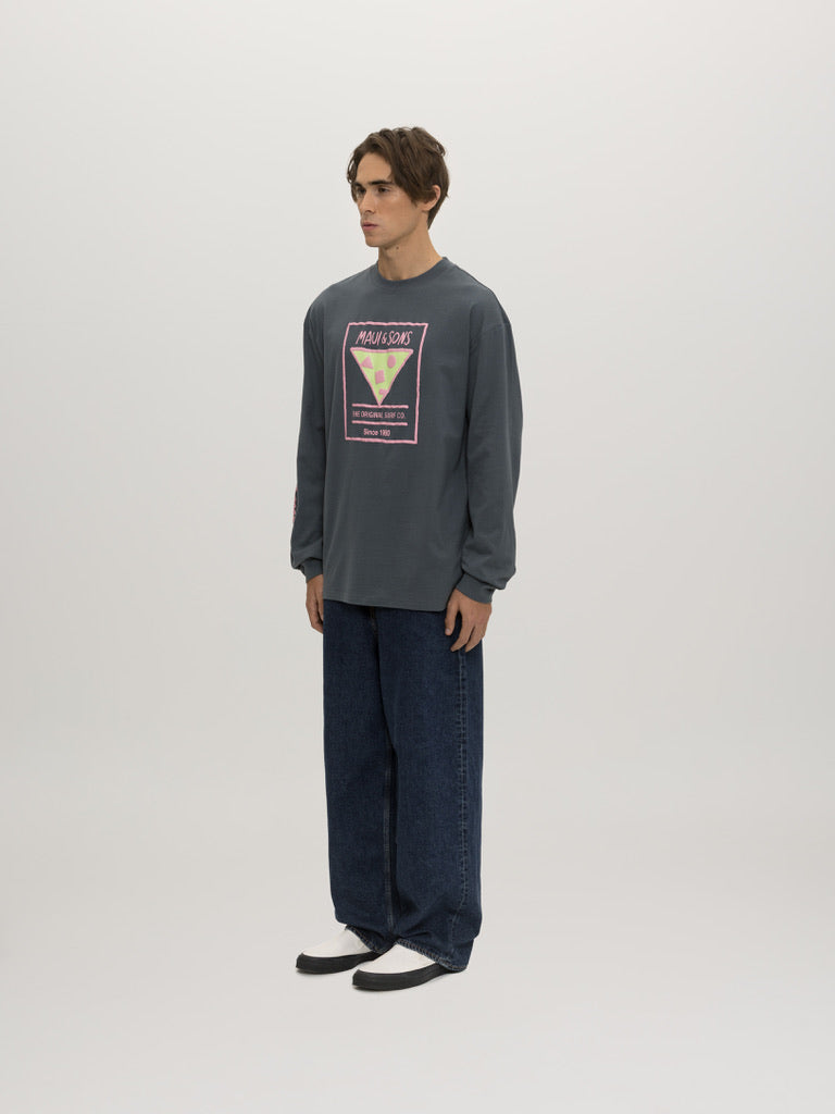 Maui and Sons Rising Sun maglia manica lunga grigia