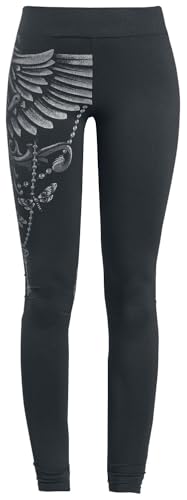 Gothicana by EMP leggings donna neri stampa rock XXL