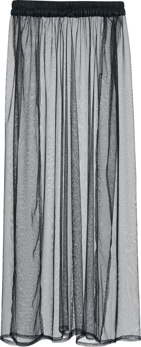 Gothicana by EMP Gonna Trasparente con Cintura Elastica taglia S