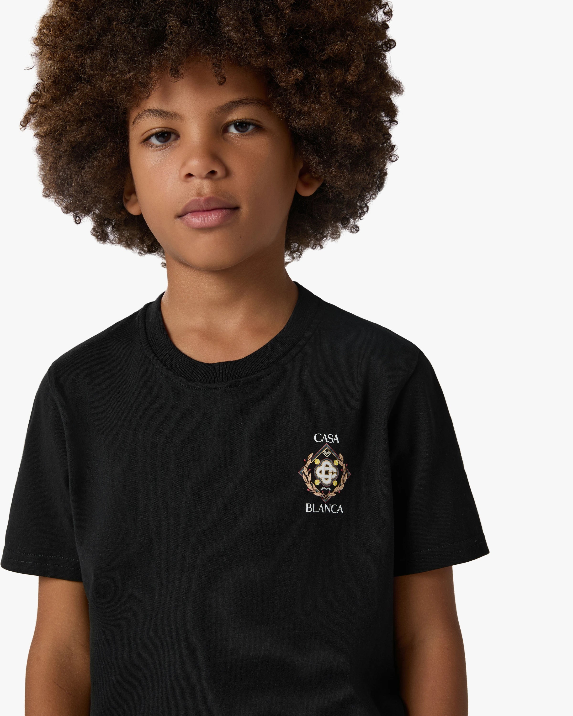 Casablanca Championship maglietta bambino nero cotone bio