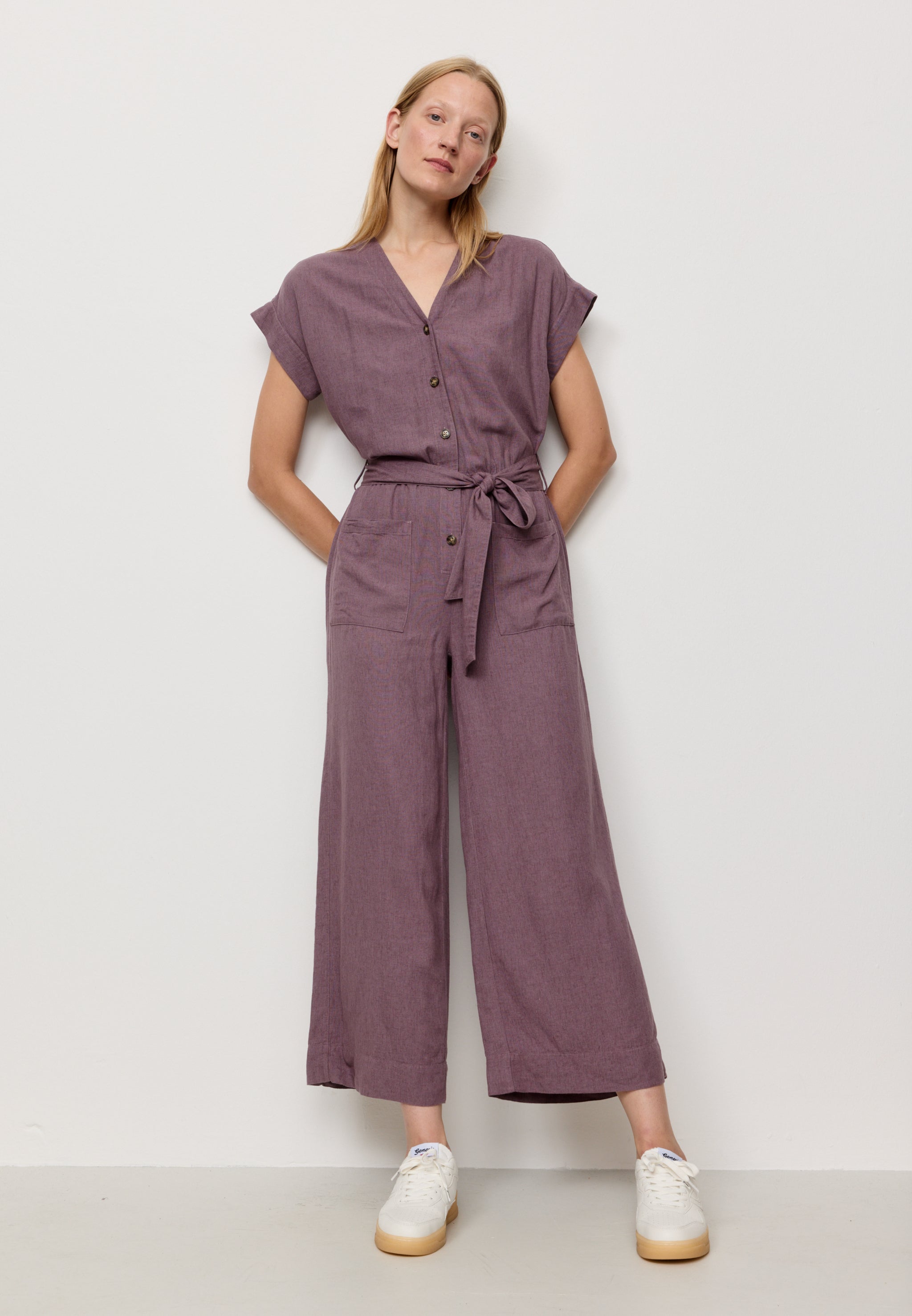 Recolution Dianella tuta donna mystic grape in lino