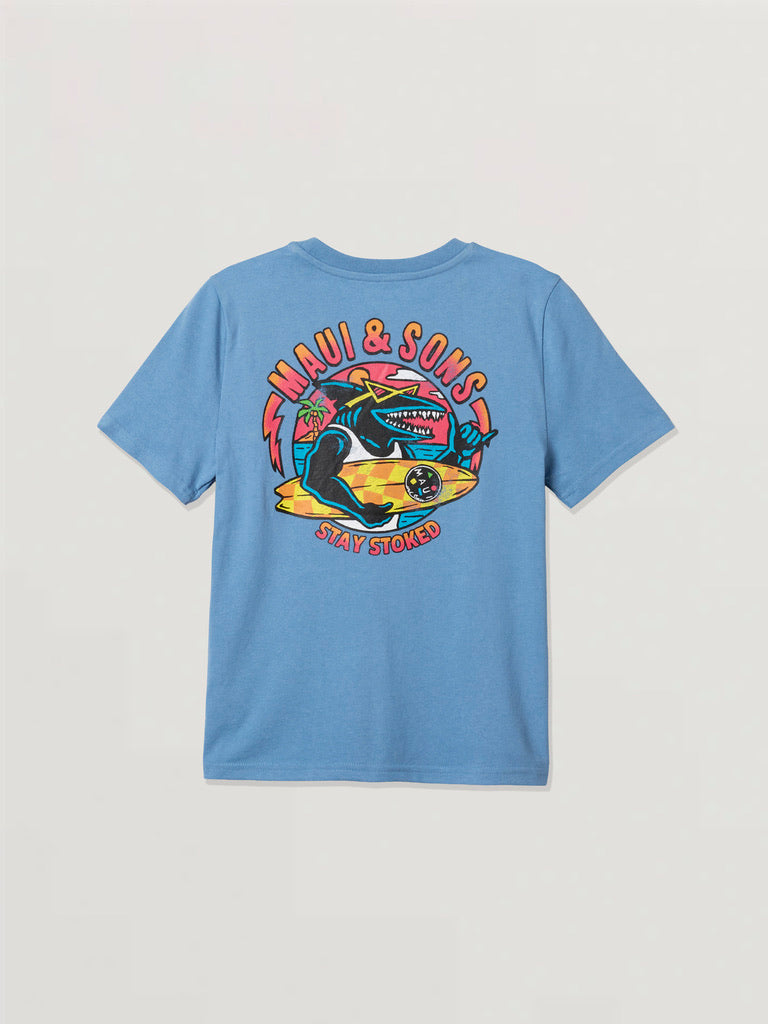 Maui and Sons Stoked t-shirt ragazzo a manica corta